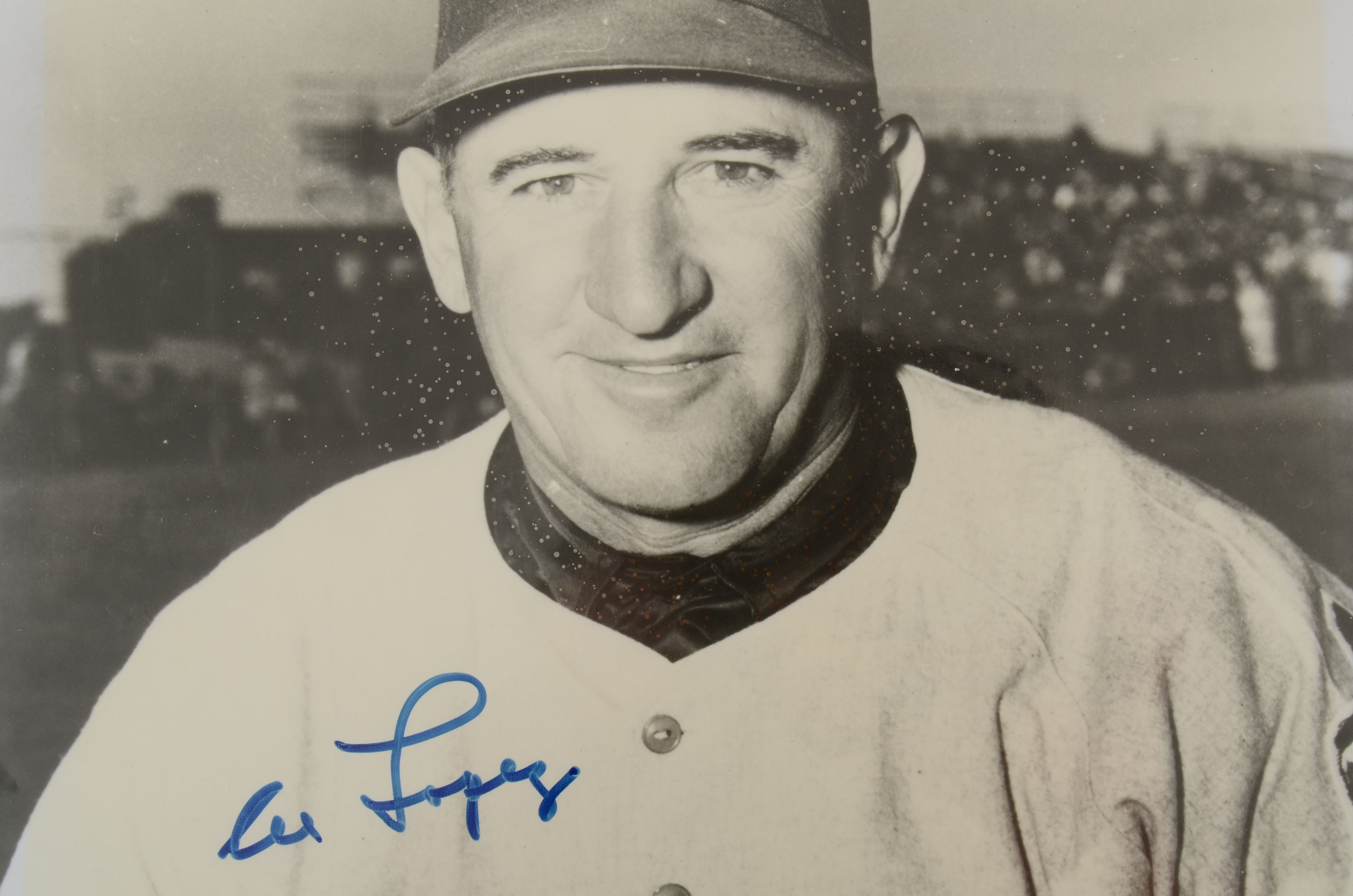 Al Lopez and Billy Herman Signed Baseball Photos