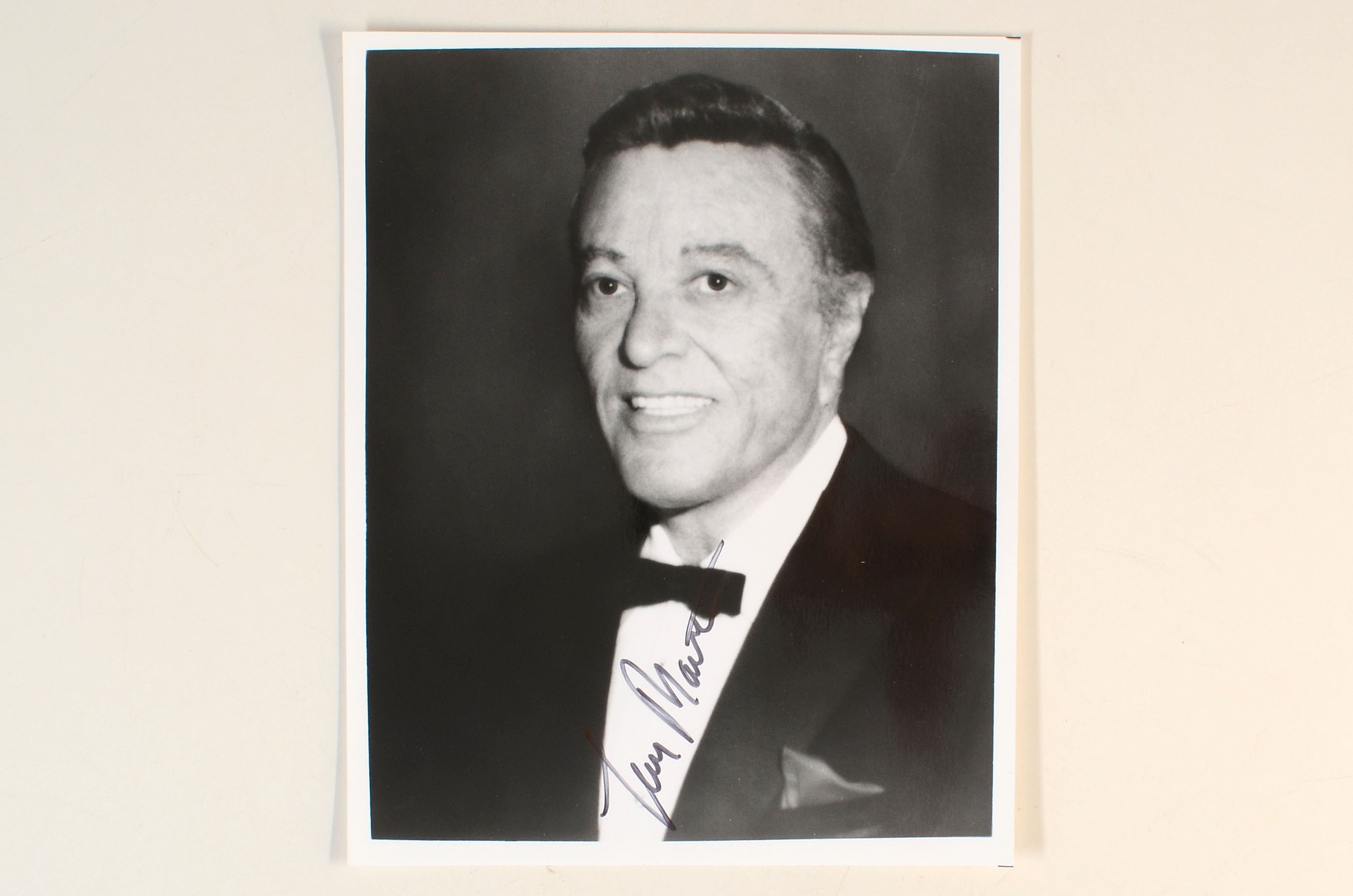 Dean Martin, Mel Torme, and Tony Martin Signed Photos