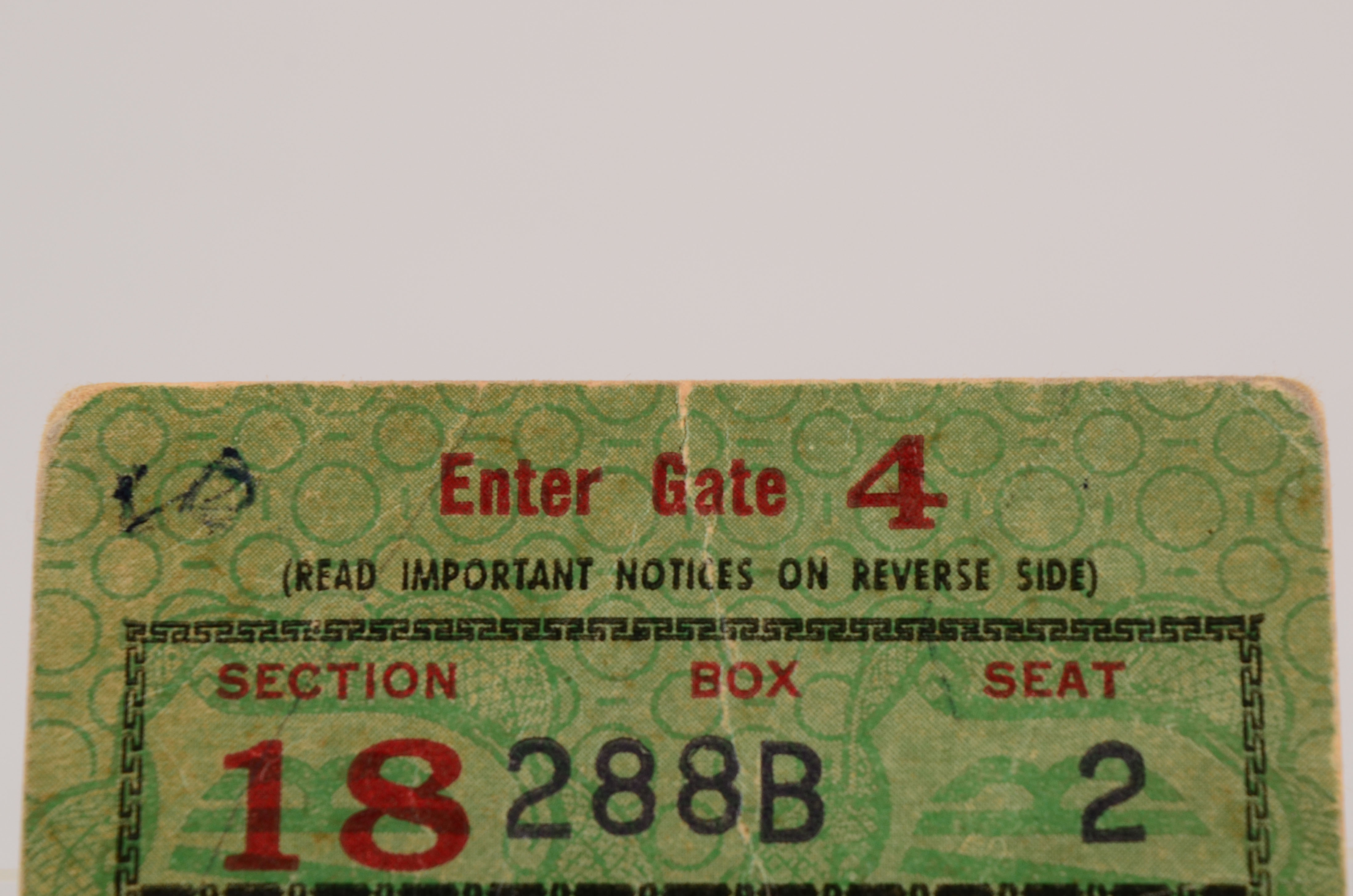 1954 Marciano Vs. Charles Heavyweight Title Ticket Stub