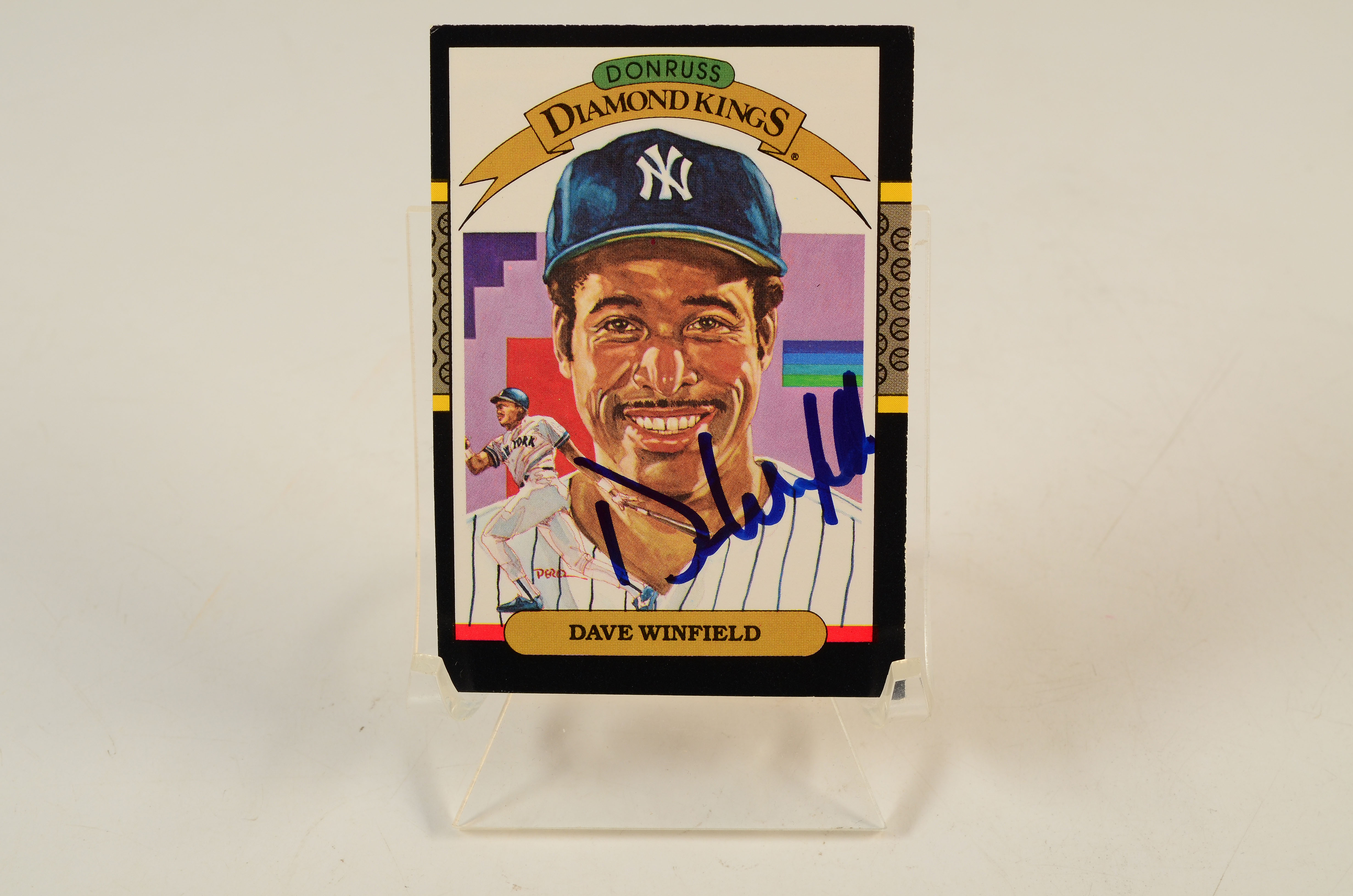 Berra, Houk, Winfield, and Blanchard Signed Cards