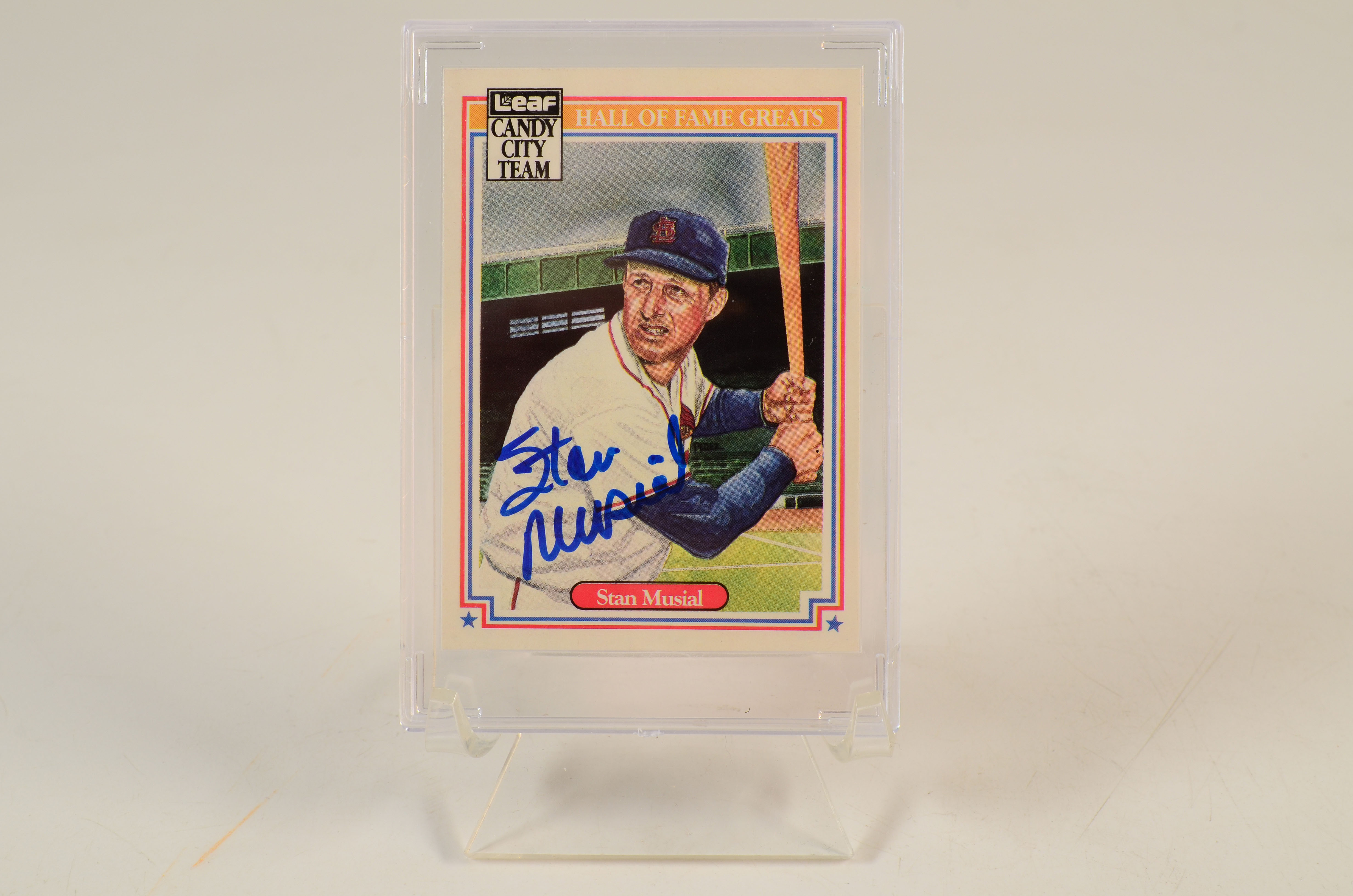 Stan Musial St. Louis Cardinals Signed Baseball Card