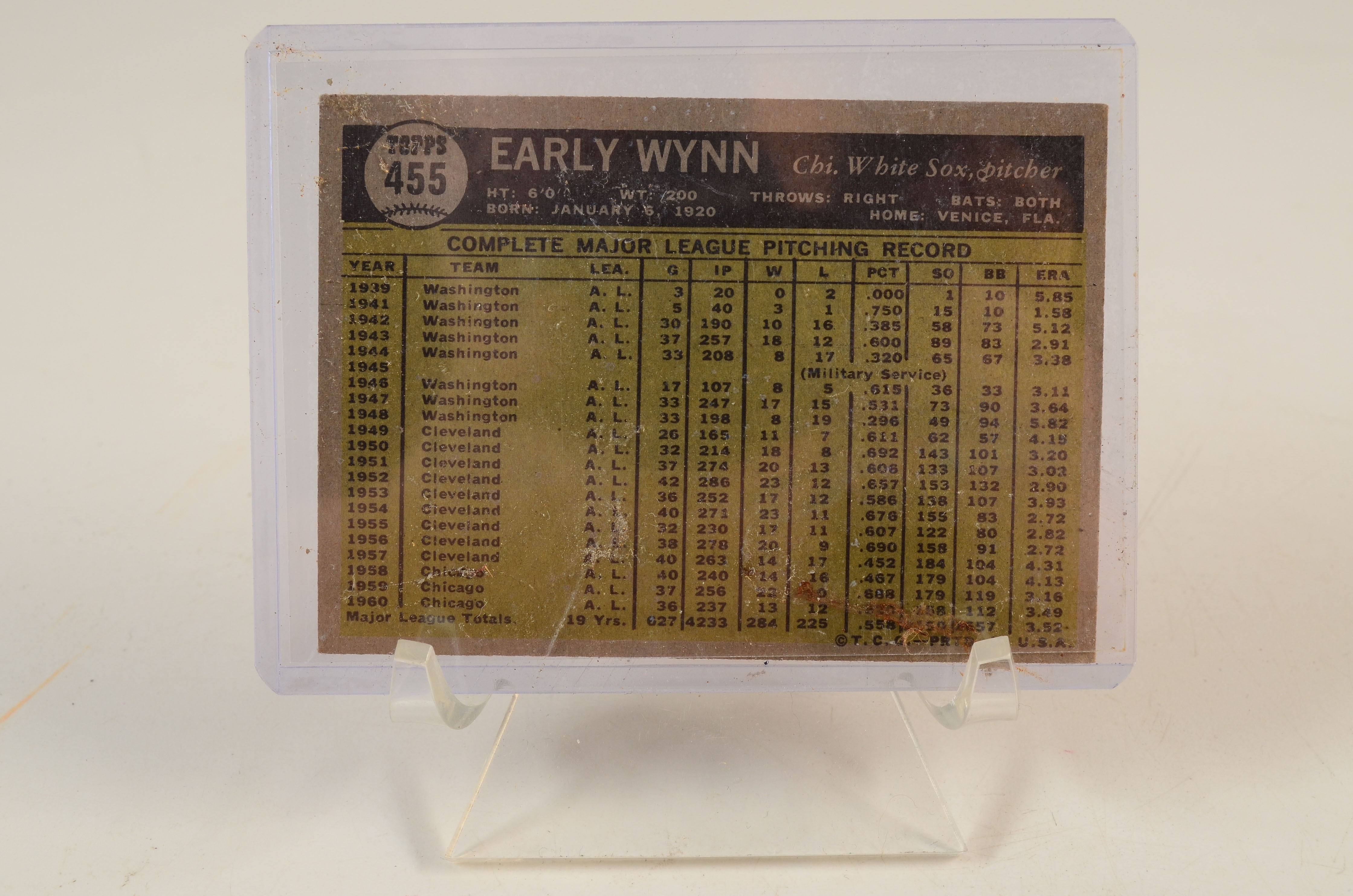 Six 1961 Hall Of Fame Player Topps Baseball Cards