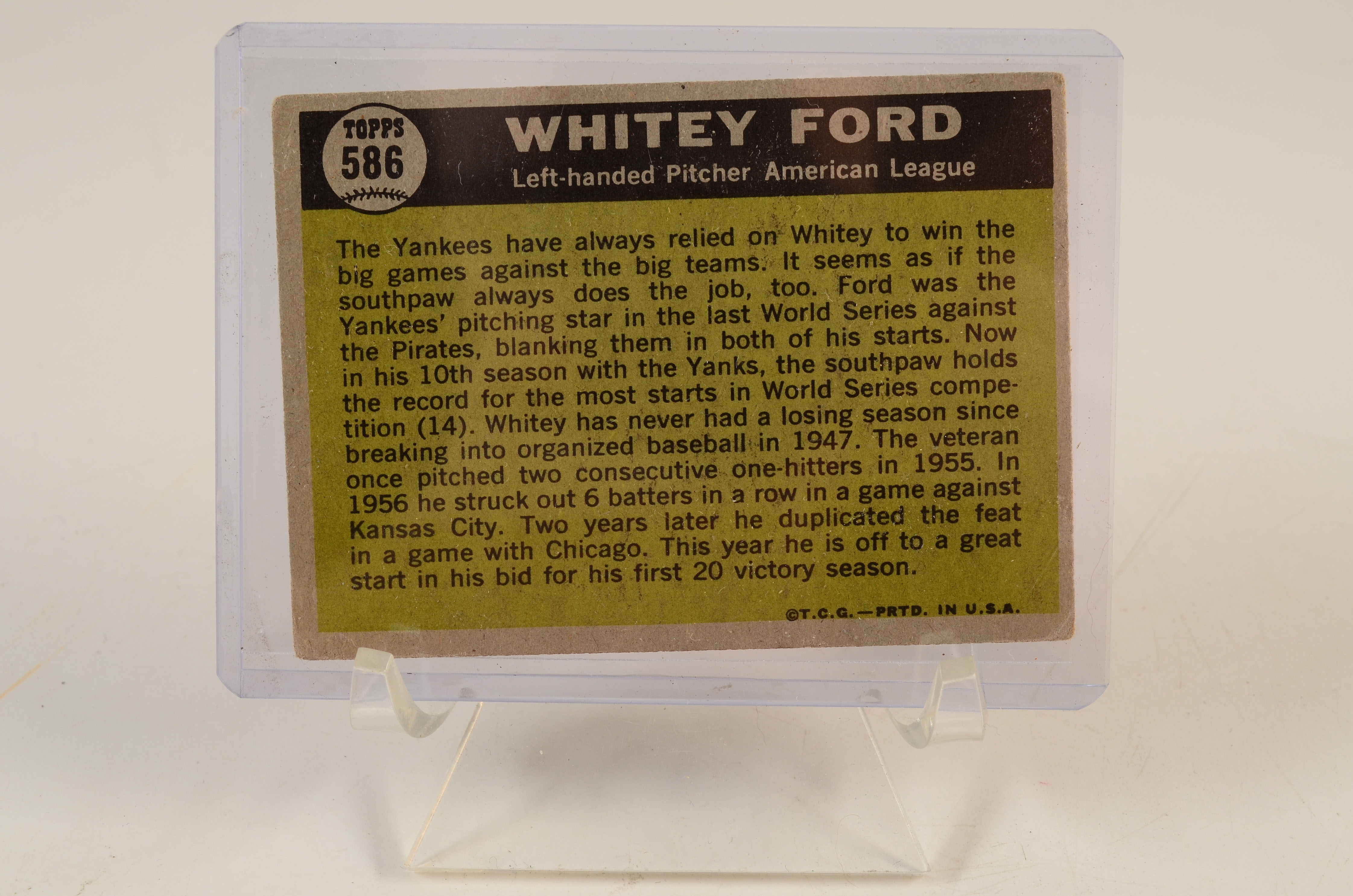 Six 1961 Hall Of Fame Player Topps Baseball Cards