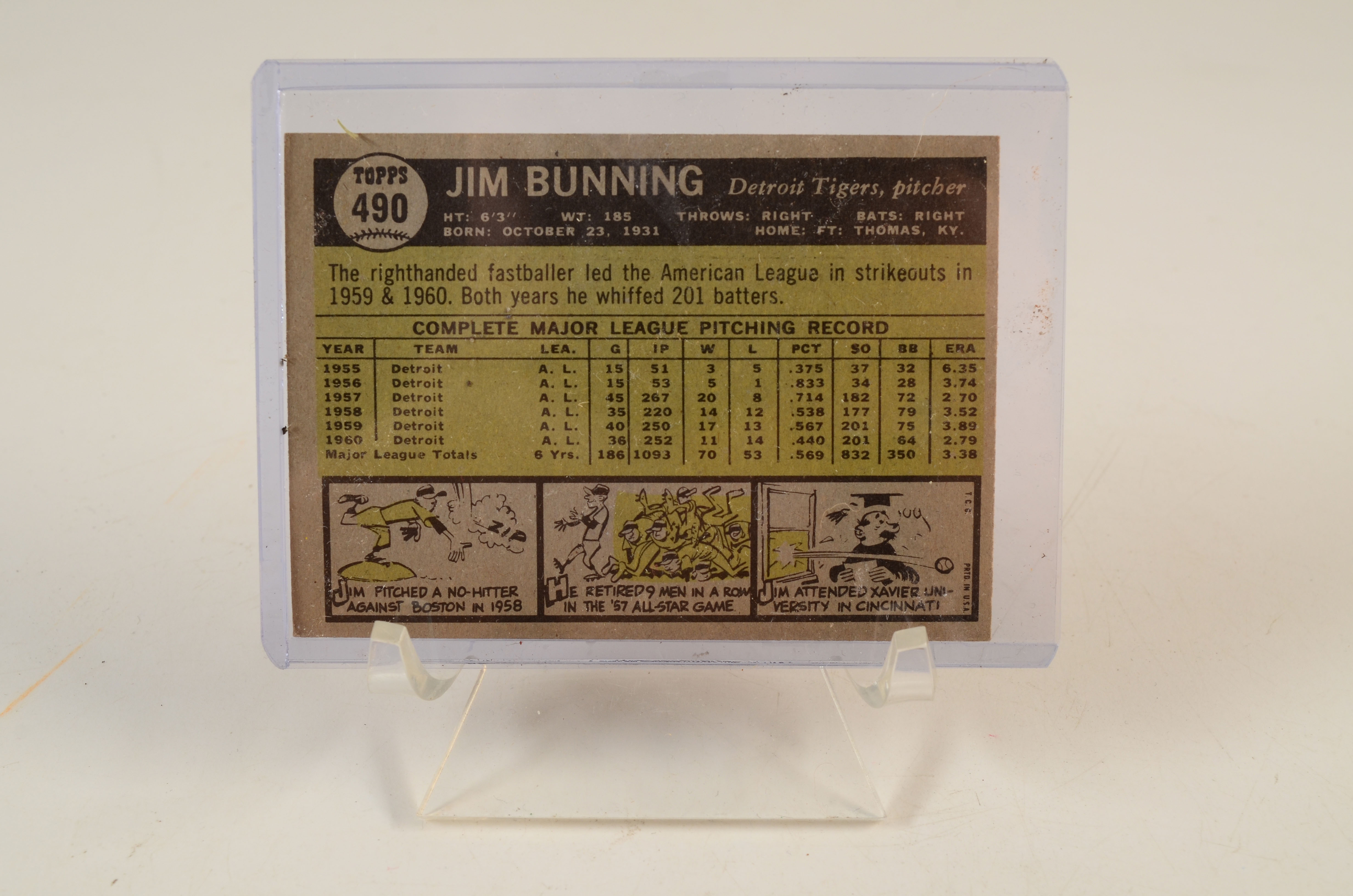 Six 1961 Hall Of Fame Player Topps Baseball Cards