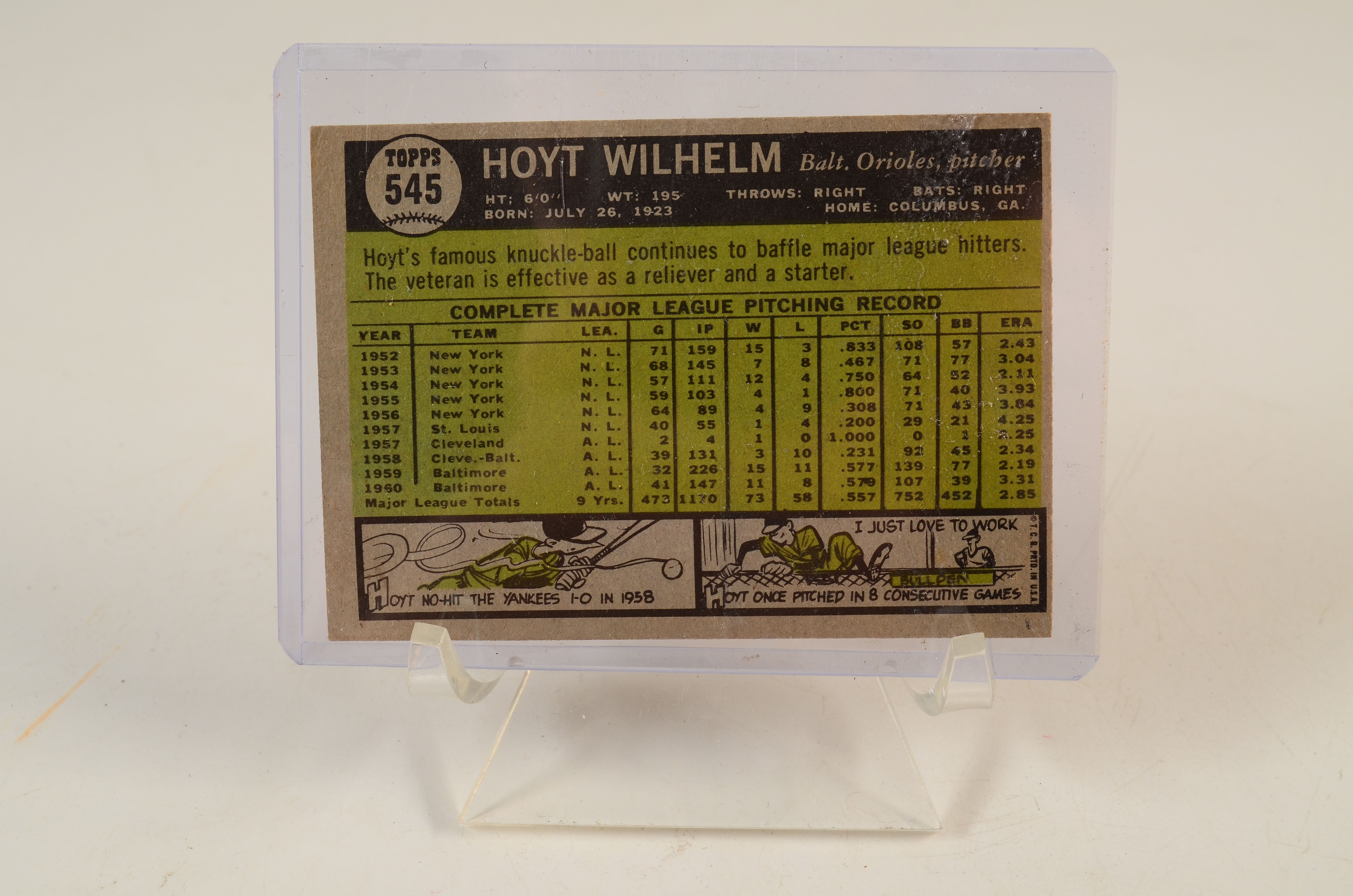 Six 1961 Hall Of Fame Player Topps Baseball Cards