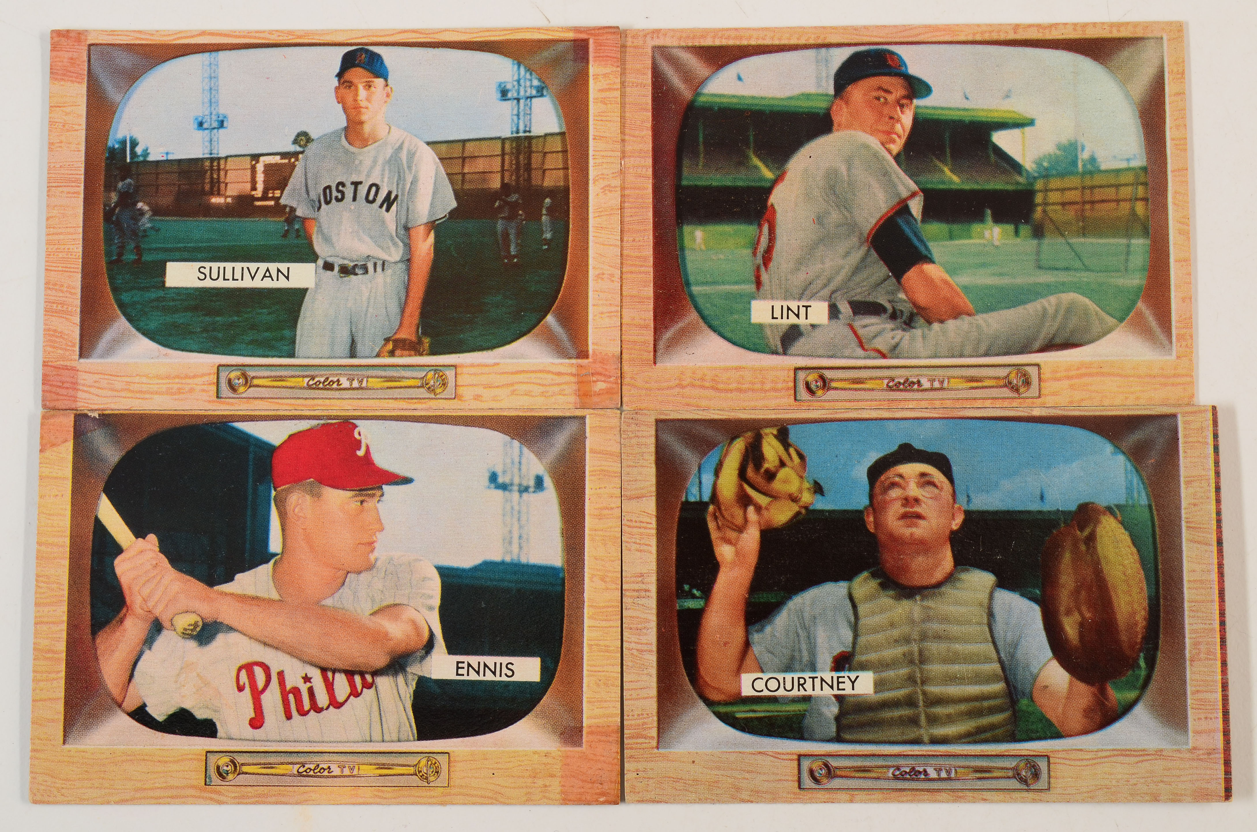 Twenty 1955 Bowman Baseball Cards