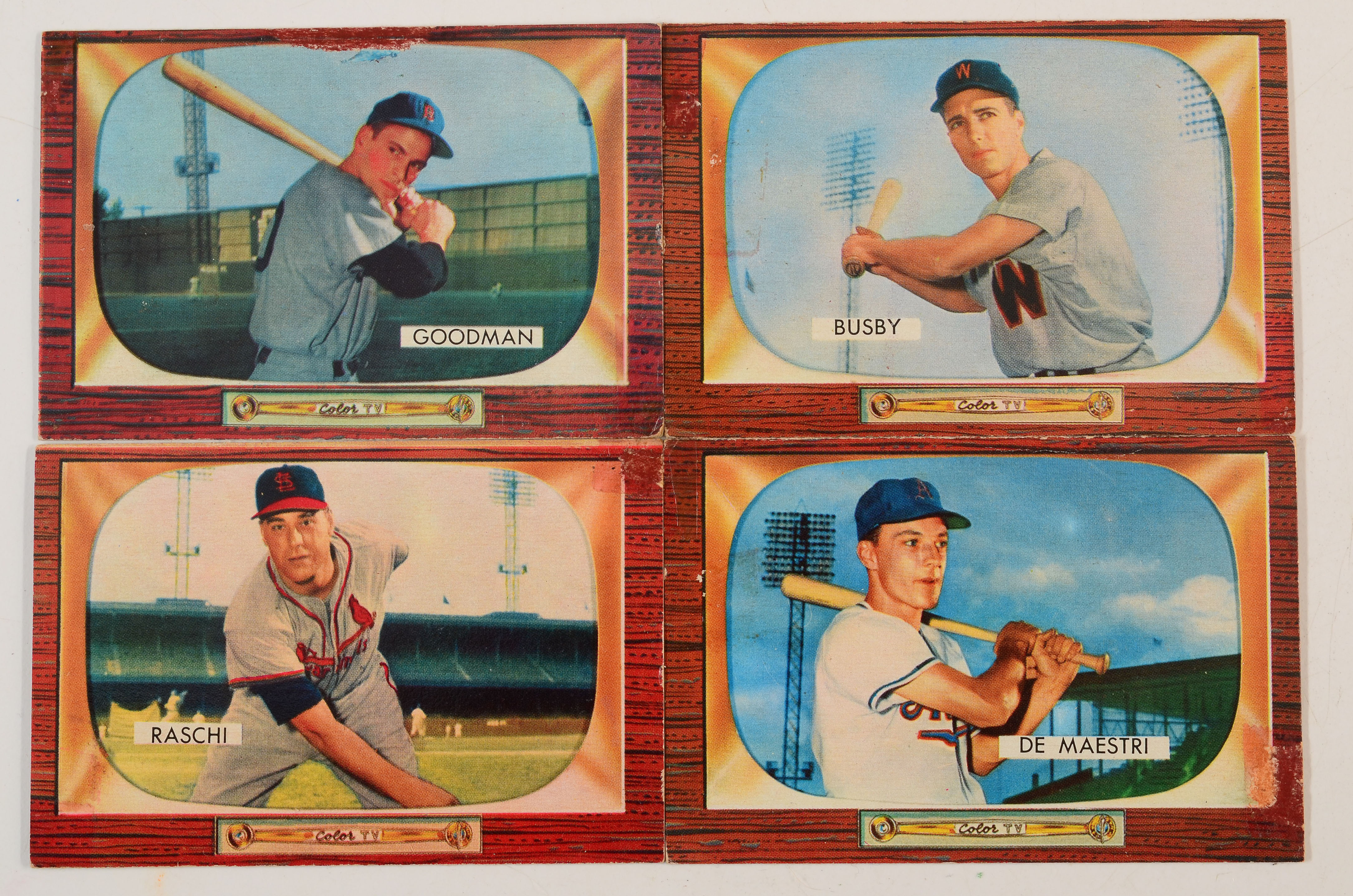 Twenty 1955 Bowman Baseball Cards