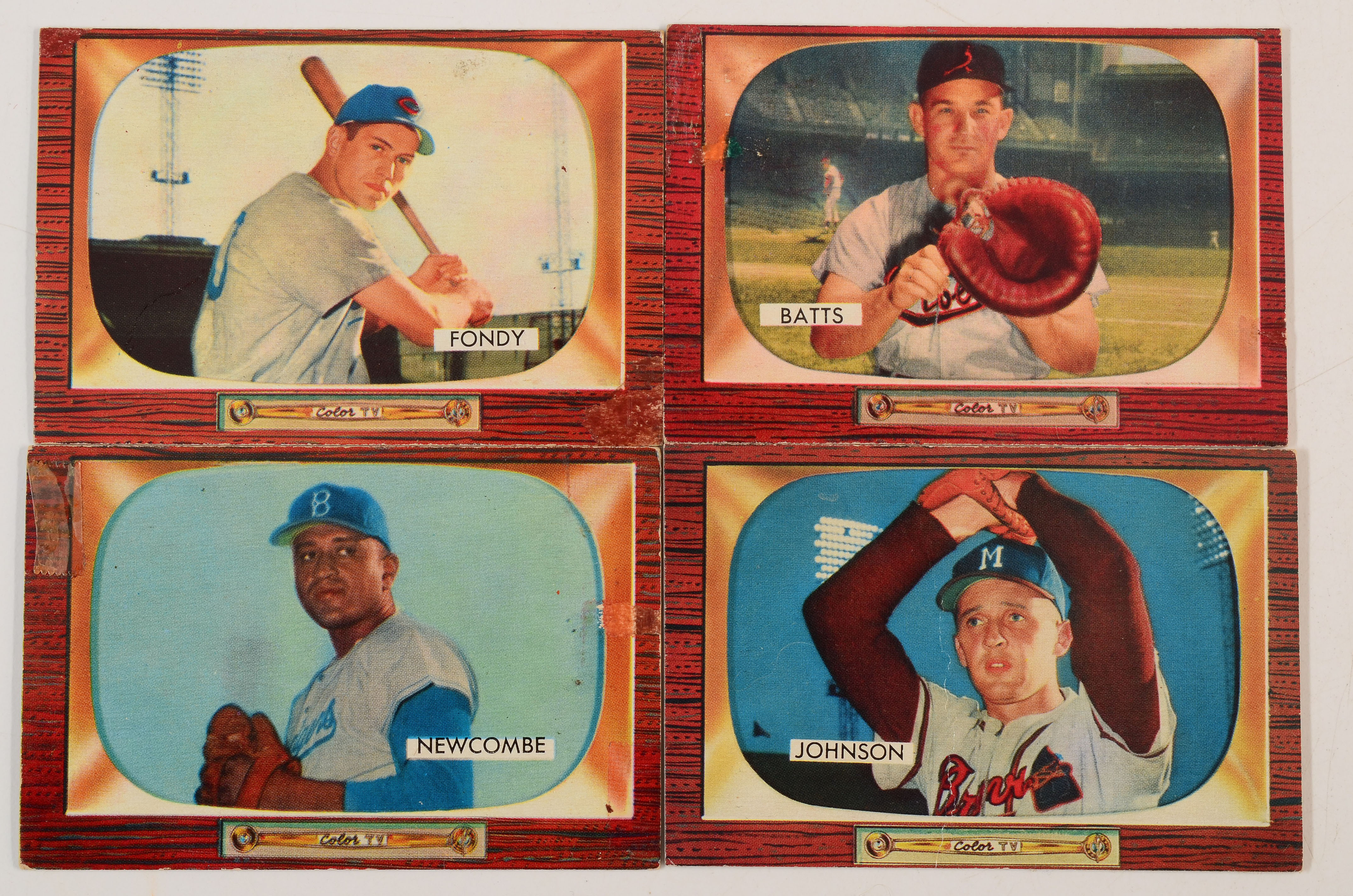 Twenty 1955 Bowman Baseball Cards