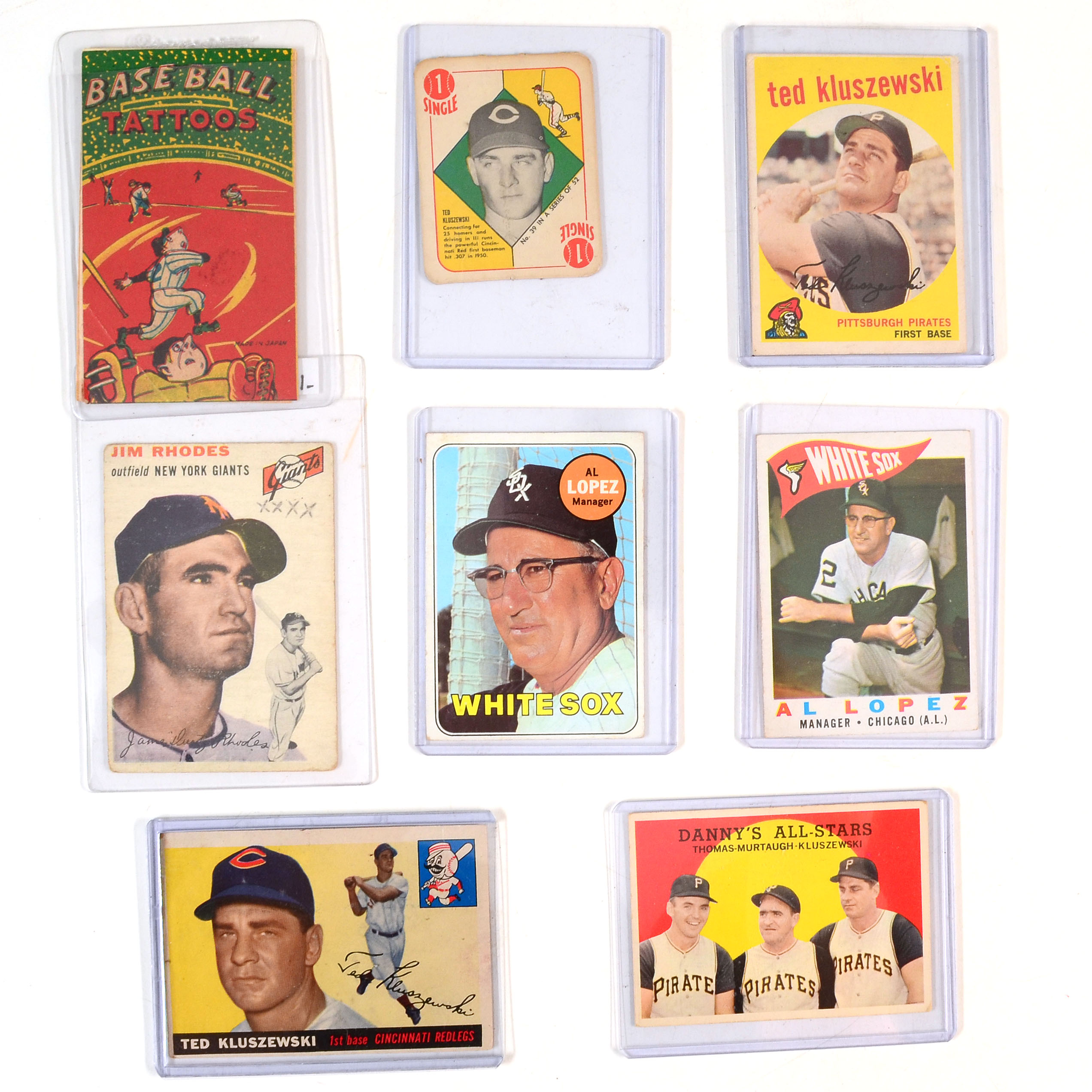 1950s-1969 Topps Baseball Cards and Tattoo Booklet