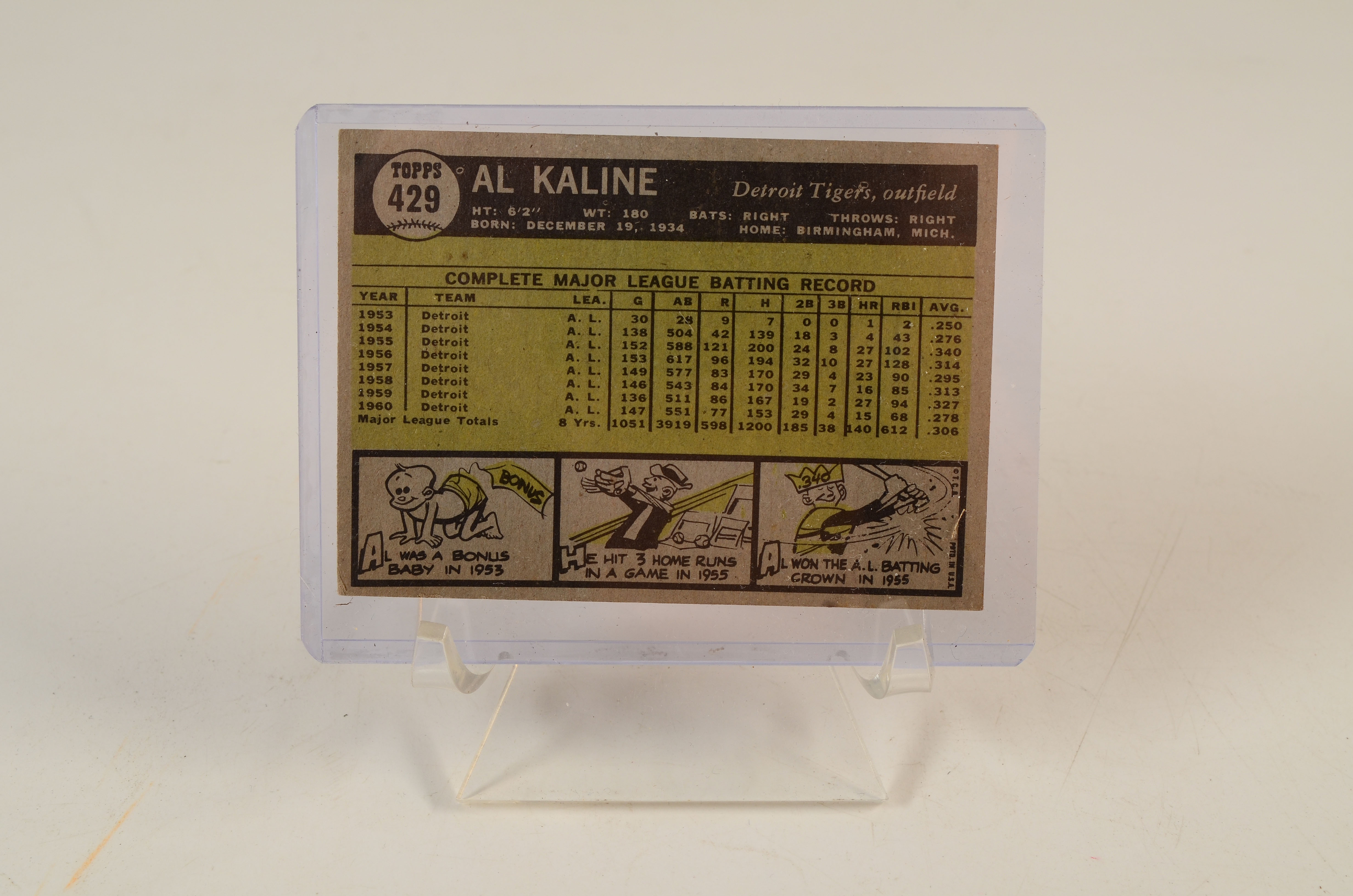 Five 1961 Topps Hall Of Fame Player Baseball Cards