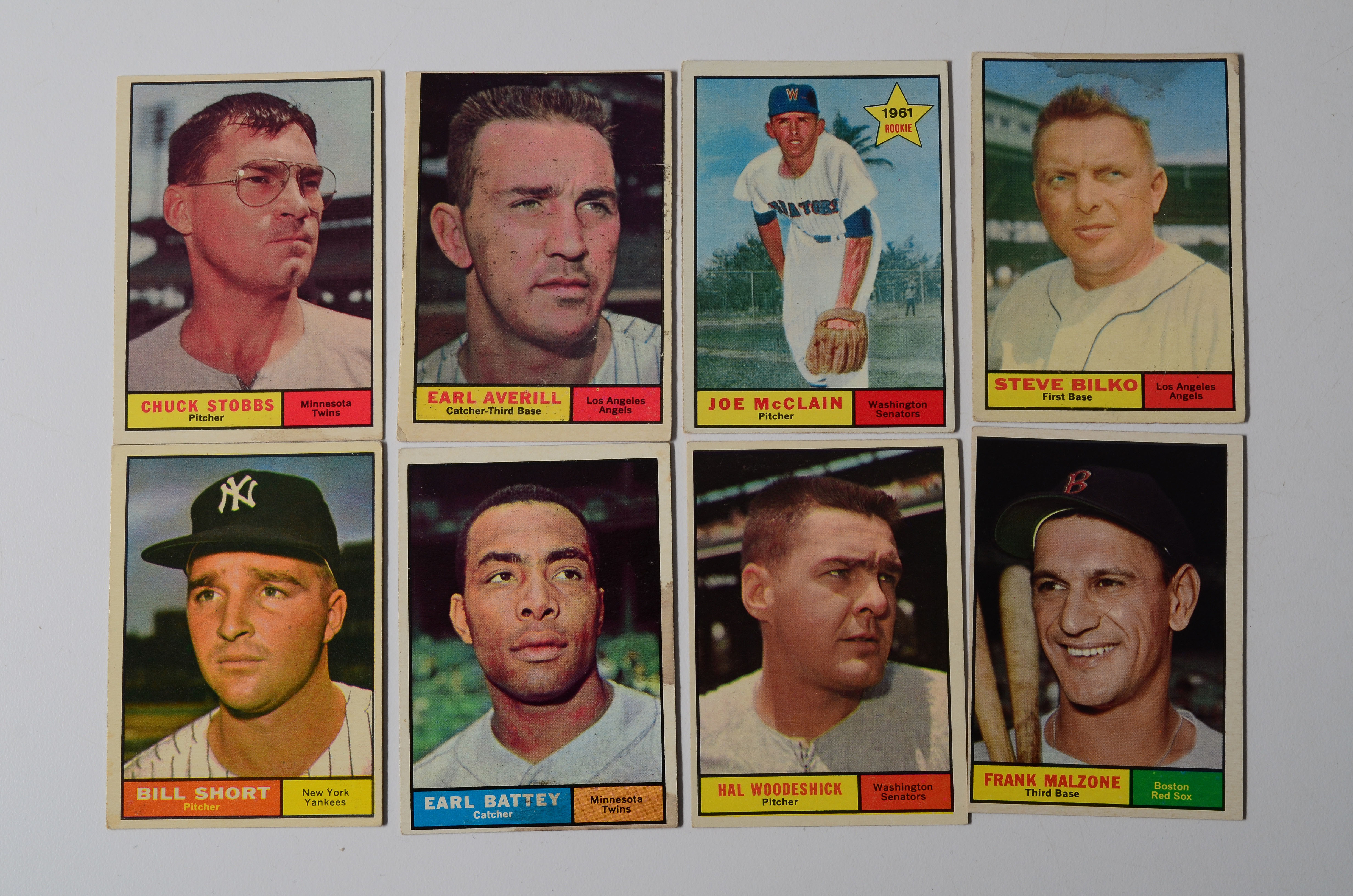 Thirty-Six 1961 Topps Baseball Cards