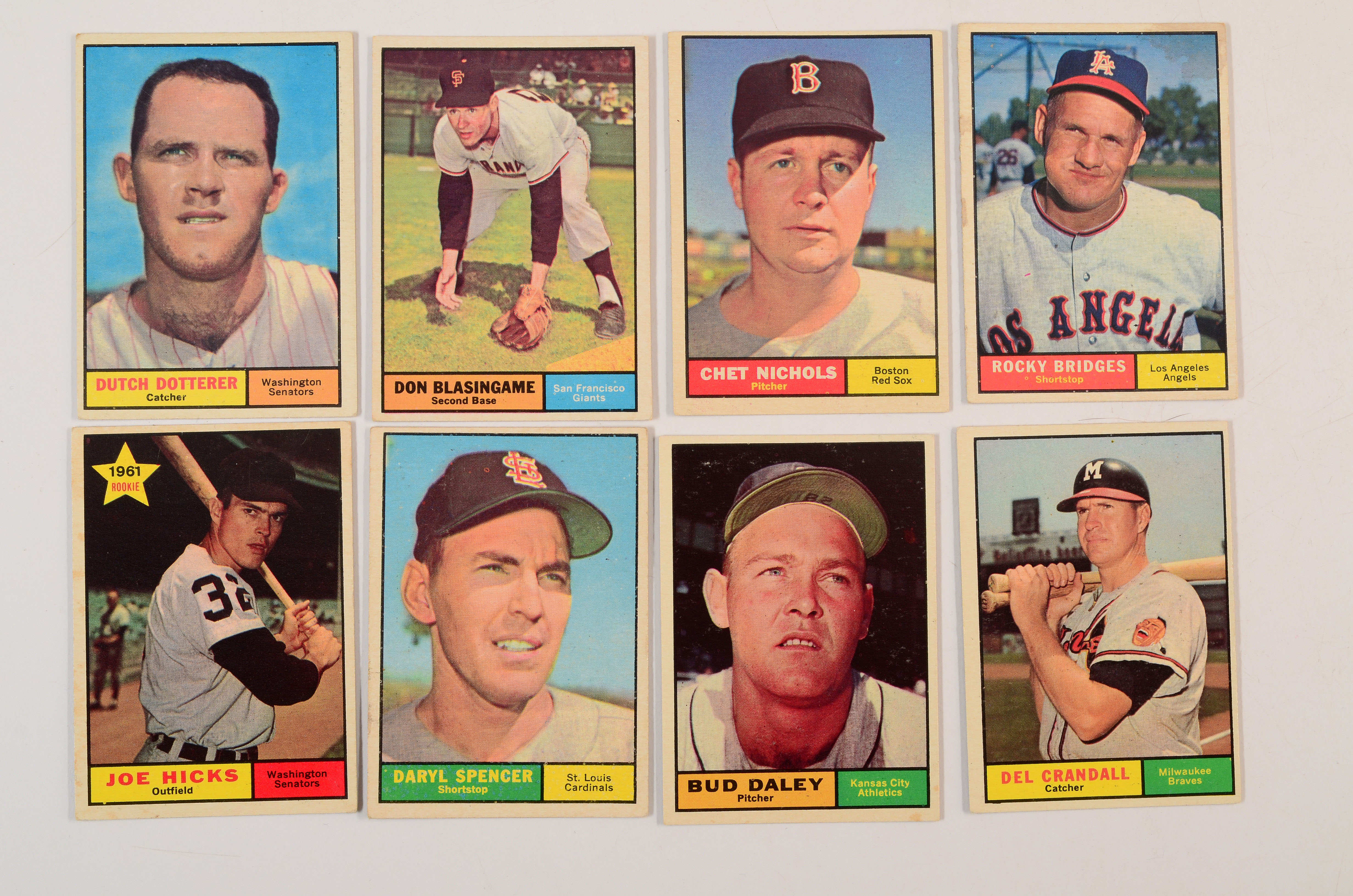 Thirty-Six 1961 Topps Baseball Cards