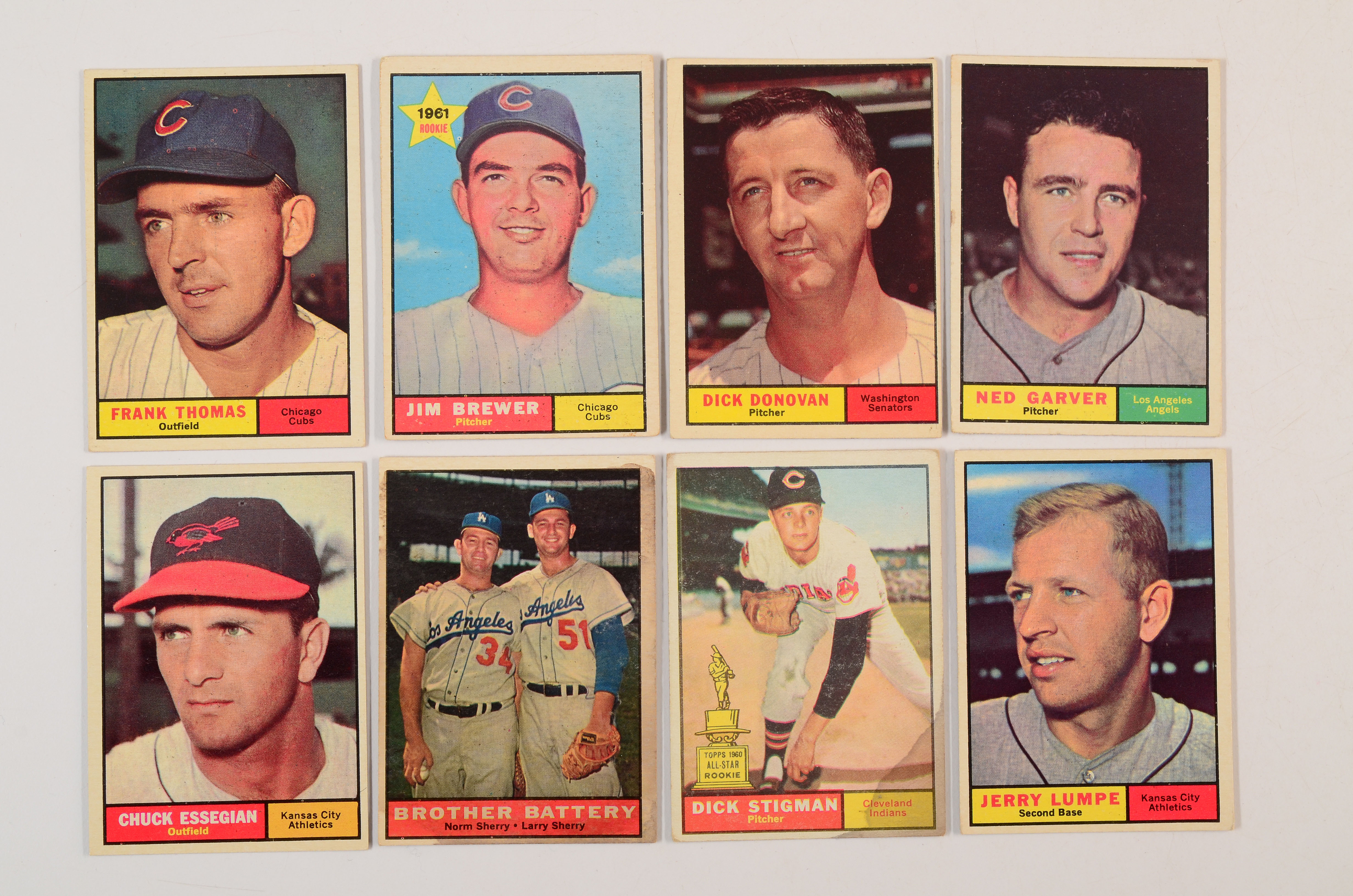 Thirty-Six 1961 Topps Baseball Cards