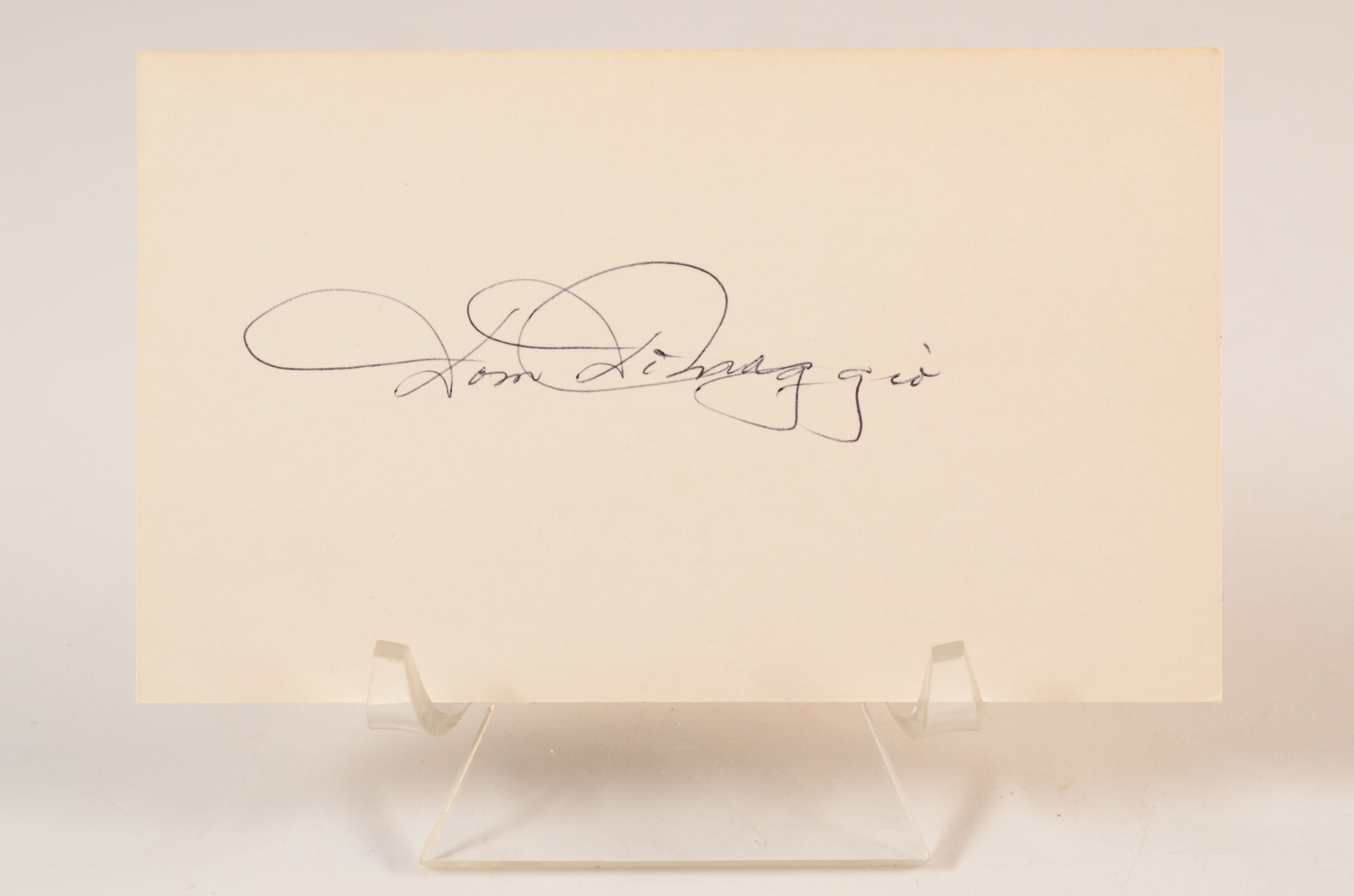 Dom DiMaggio Signed Cut and Card