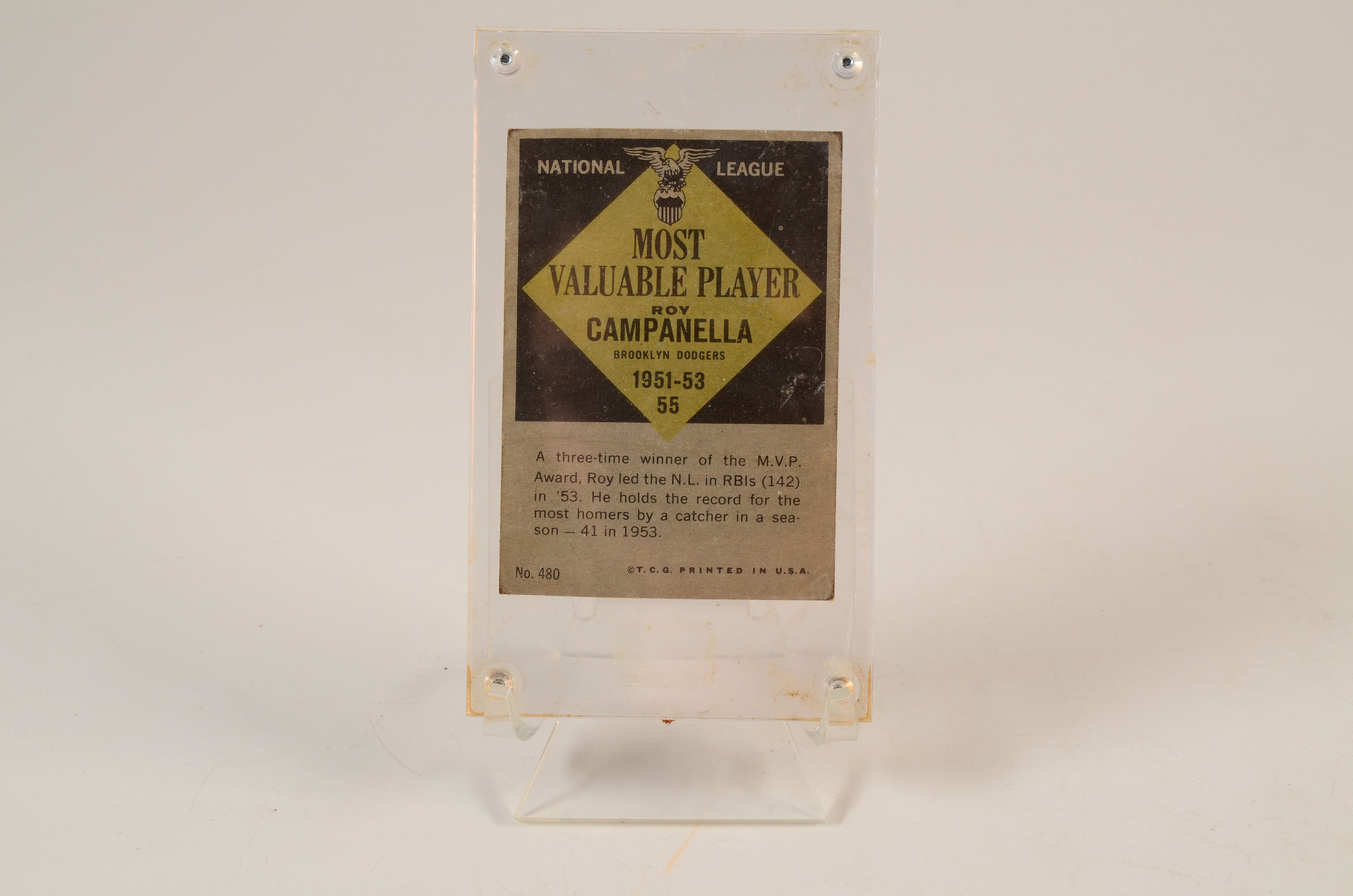 Campanella and McCovey Topps 1961 Baseball Cards