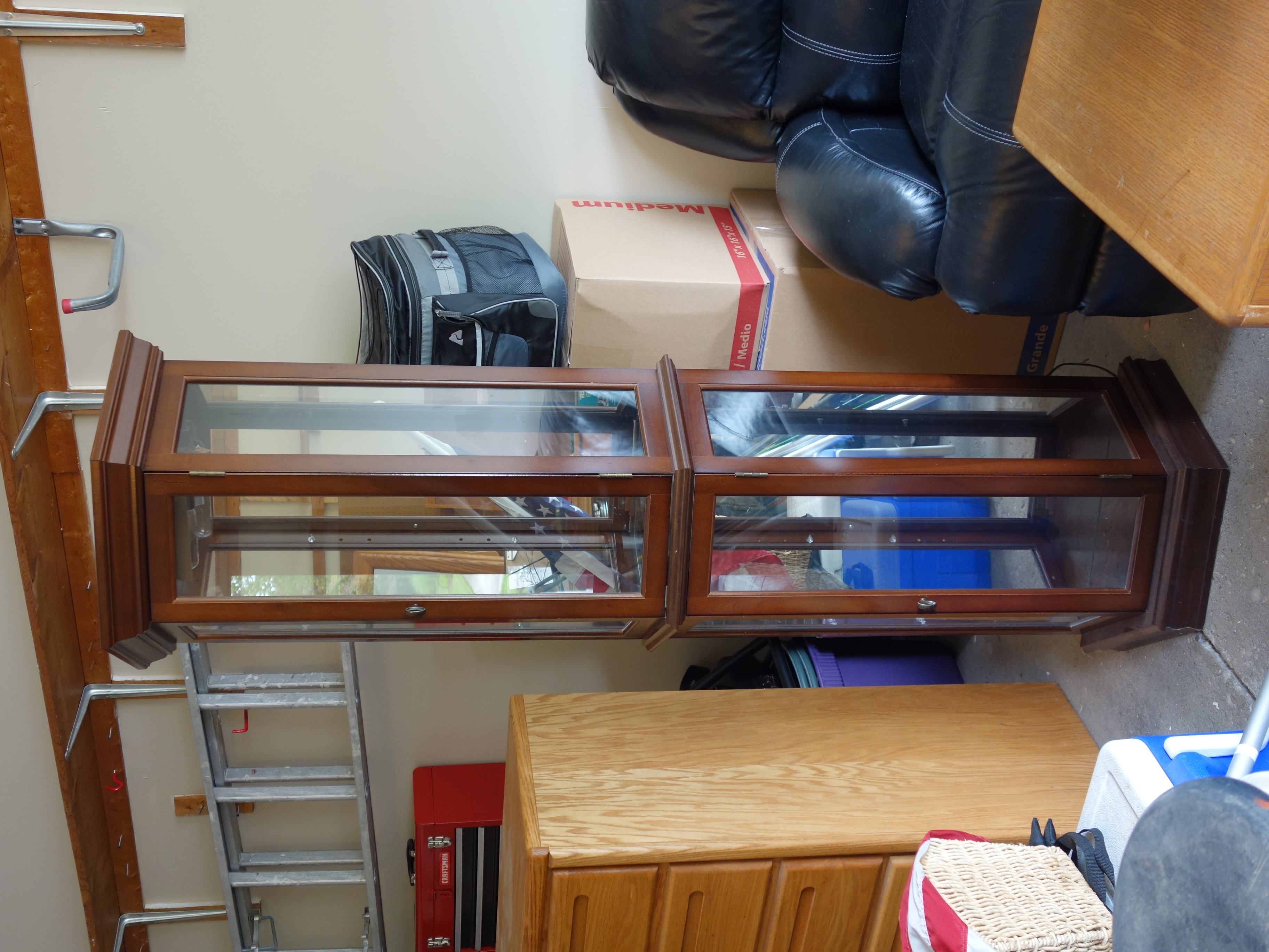 Lighted Corner Curio Cabinet