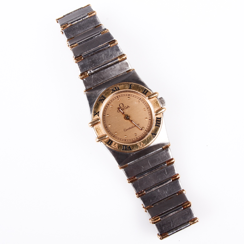 Omega Constellation Two-Tone Stainless Steel Watch