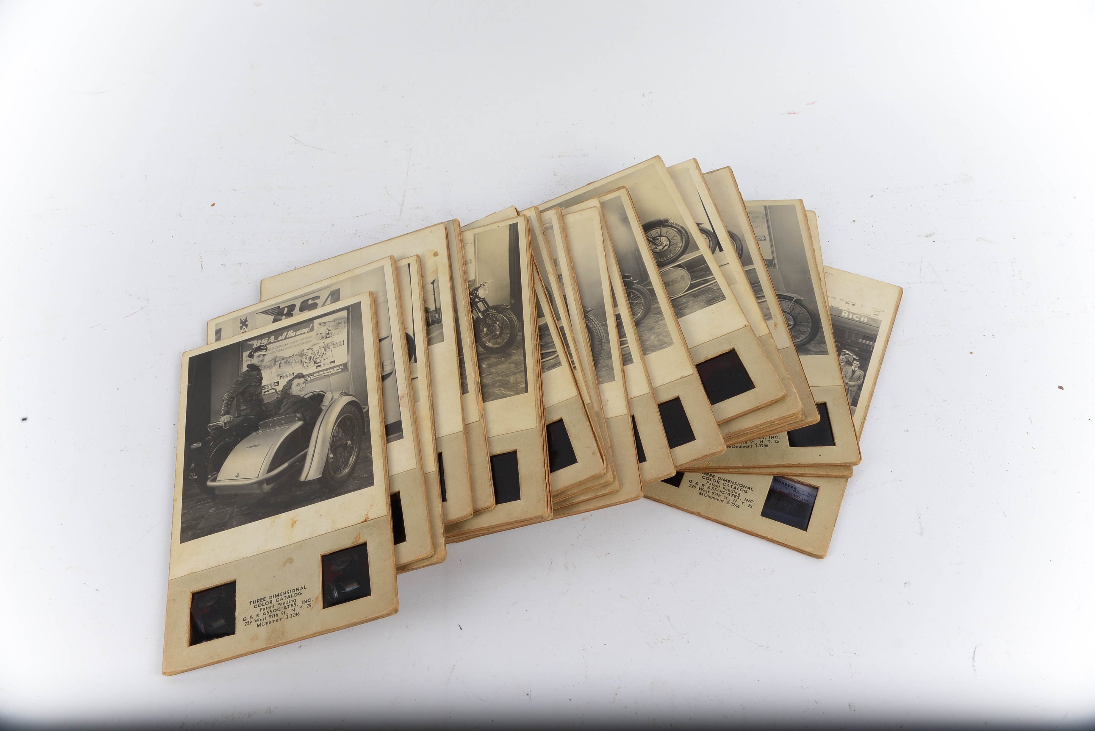 Vintage Brumberger View-Master with 20 BSA Motorcycle Cards