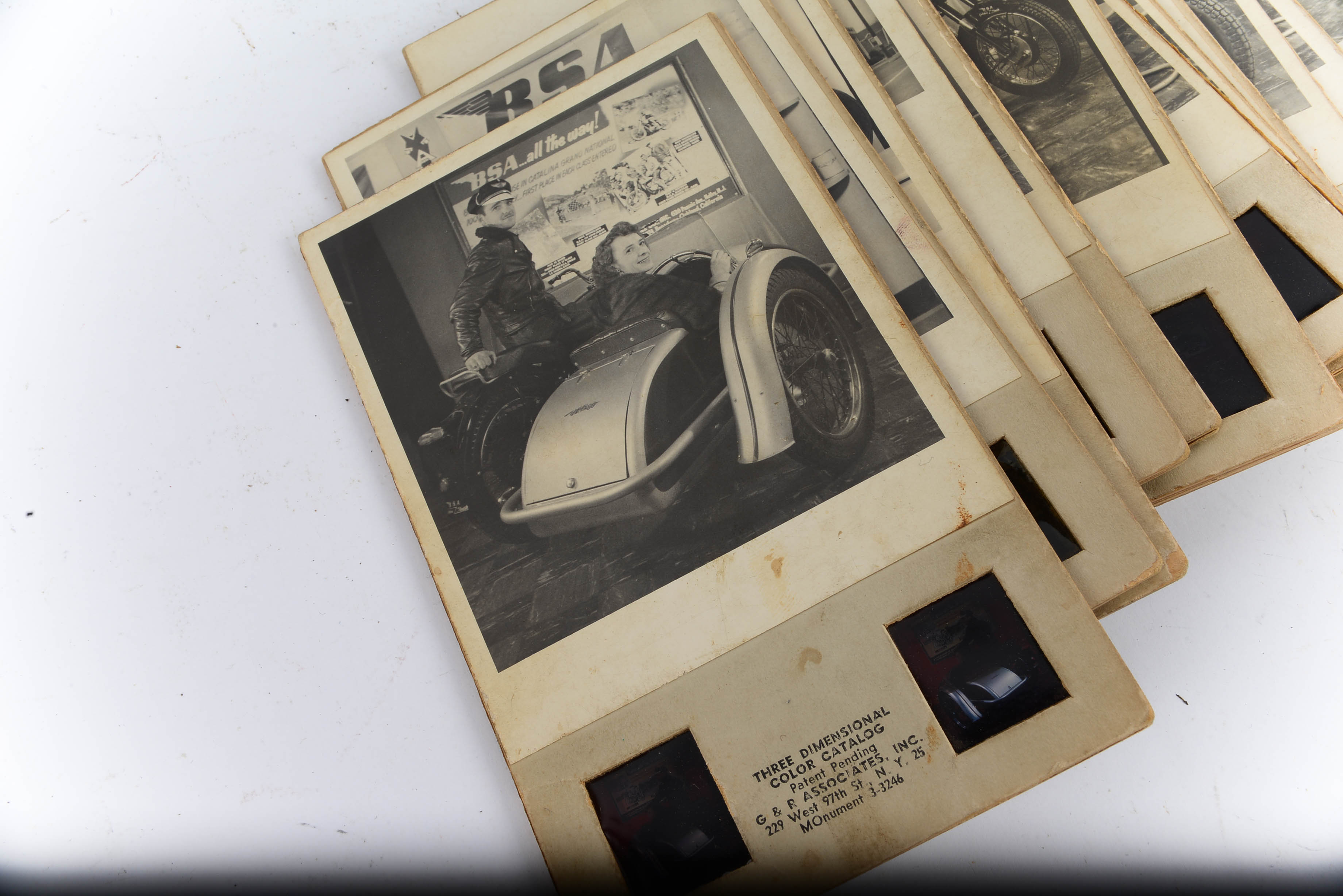 Vintage Brumberger View-Master with 20 BSA Motorcycle Cards