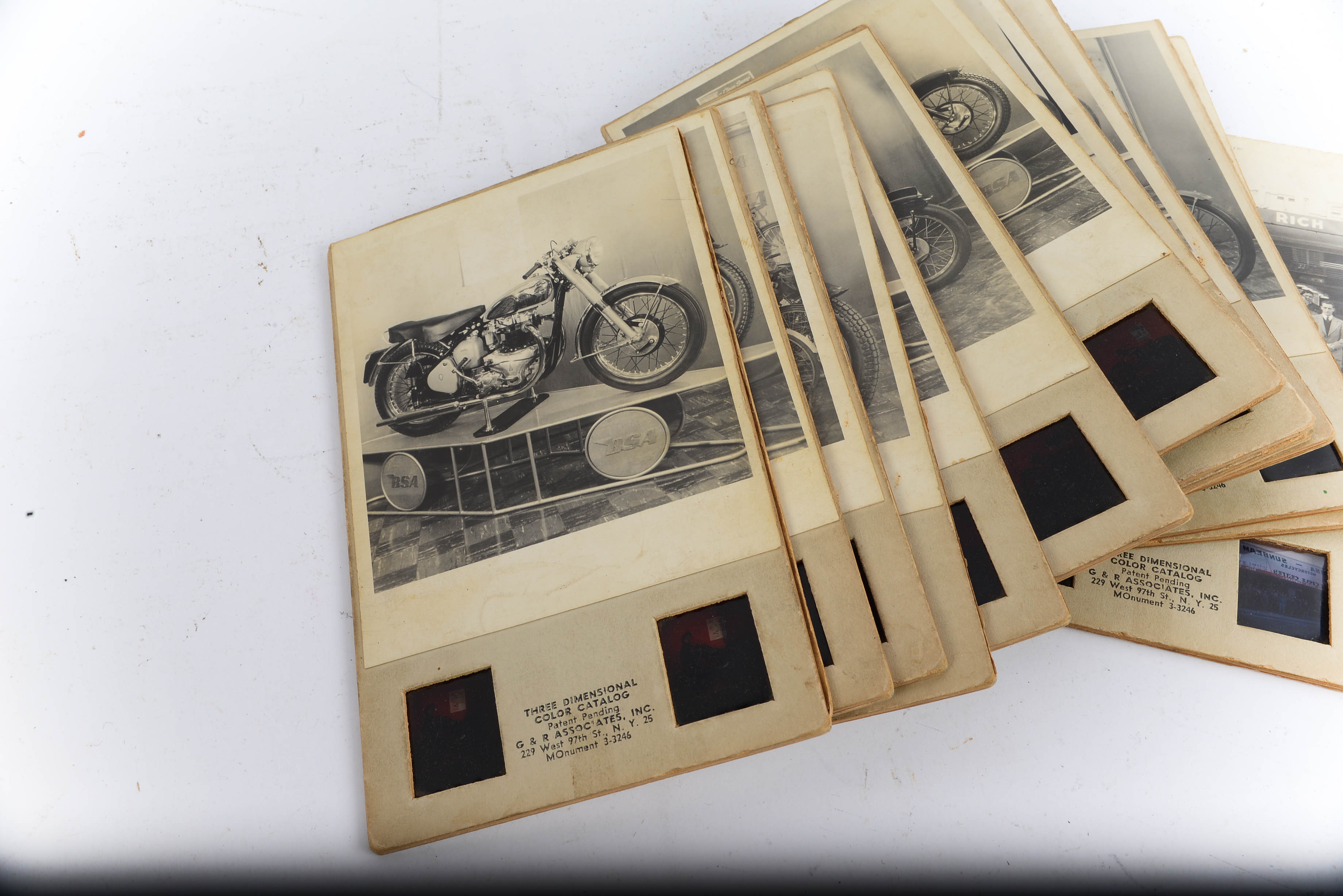 Vintage Brumberger View-Master with 20 BSA Motorcycle Cards