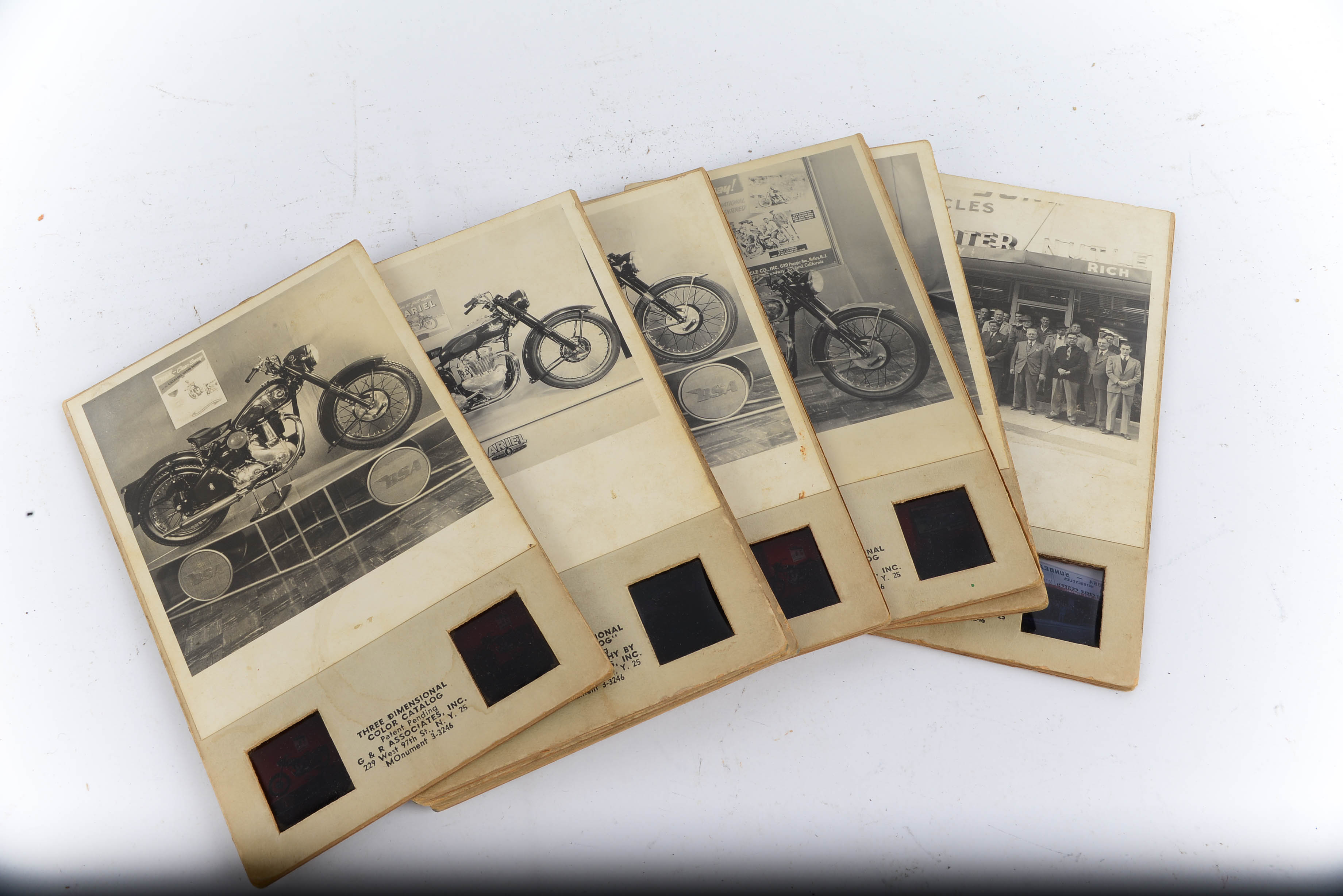 Vintage Brumberger View-Master with 20 BSA Motorcycle Cards