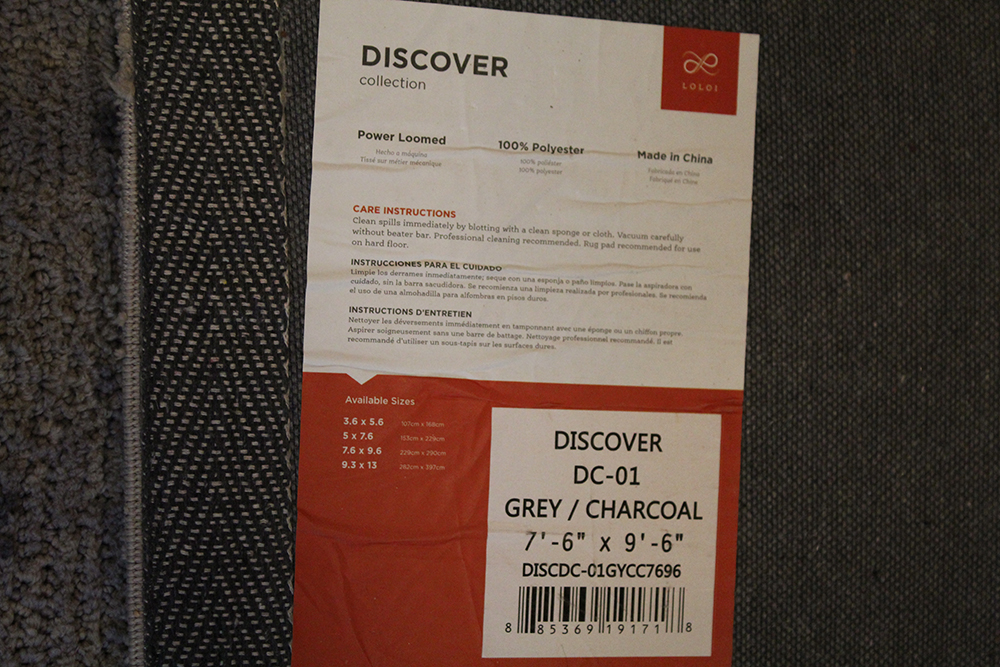 Contemporary Gray and Charcoal Area Rug by Loloi