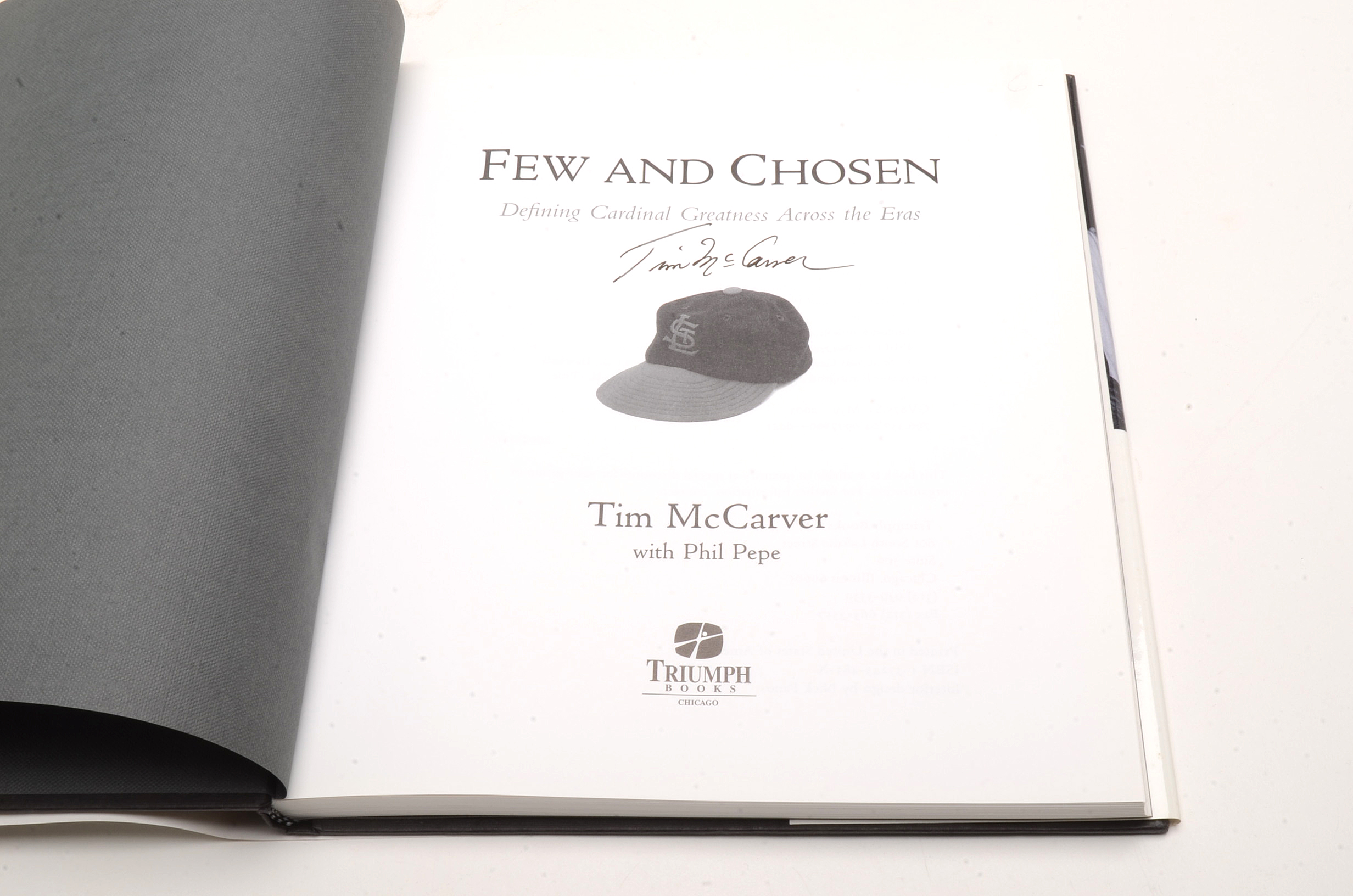 Tim McCarver Signed Book "Few and Chosen"
