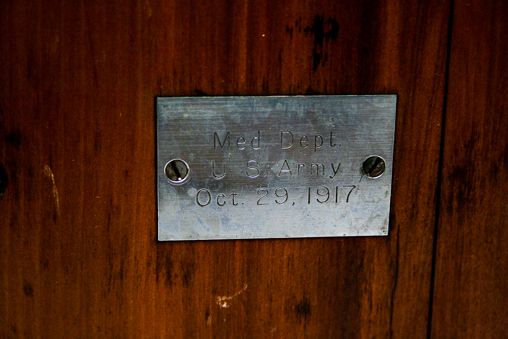 1917 U.S. Army Medical Department Microscope with Wooden Case