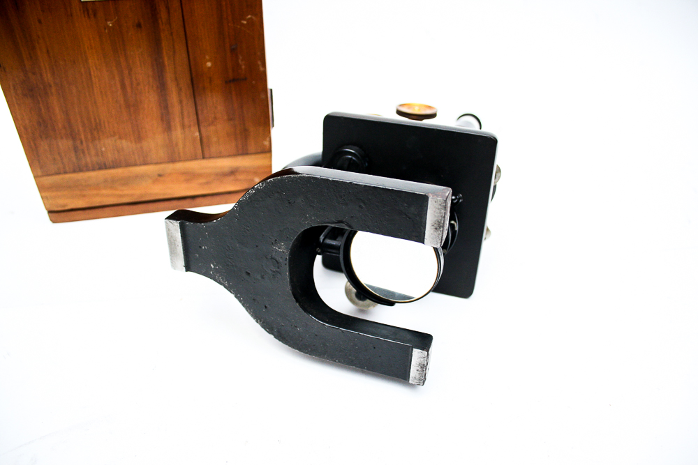 1917 U.S. Army Medical Department Microscope with Wooden Case