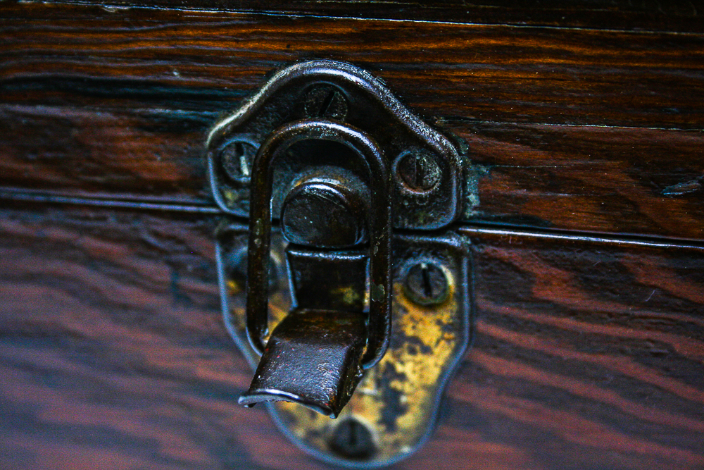 Antique Wooden Tackle Box