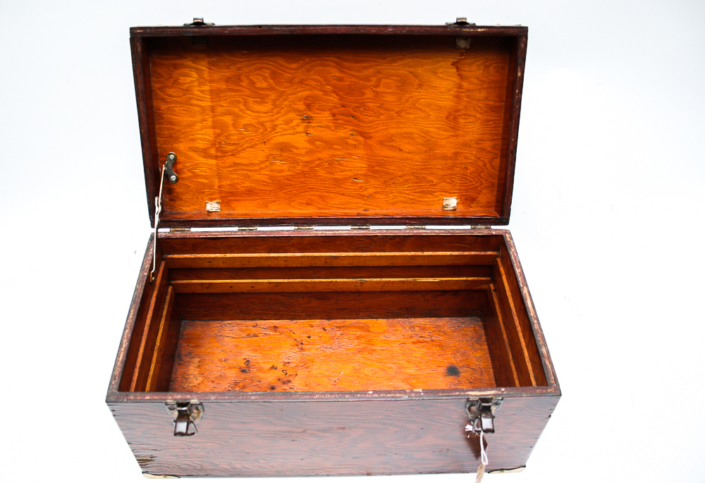 Antique Wooden Tackle Box