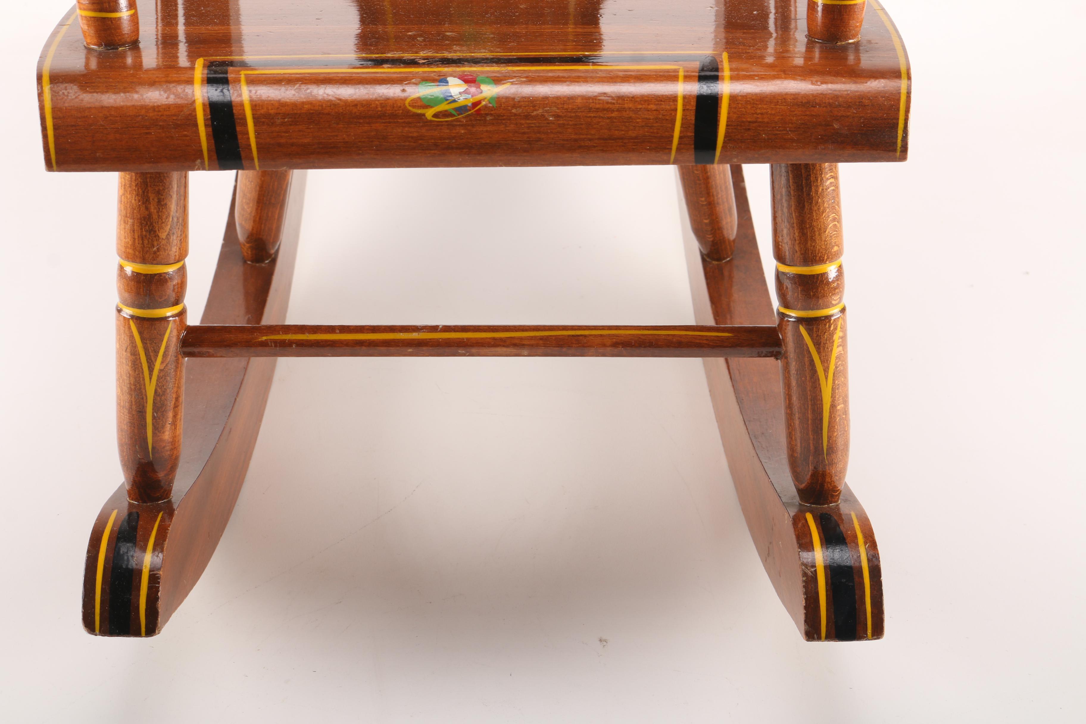 Vintage Miniature Rocking Chair