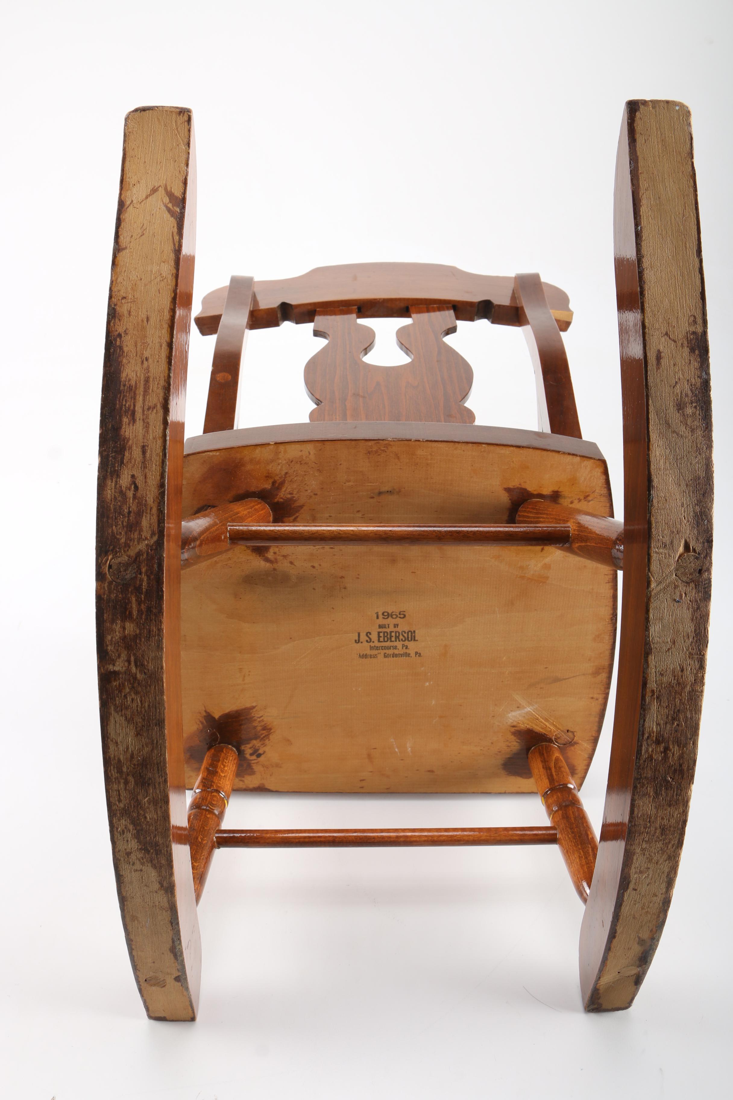 Vintage Miniature Rocking Chair