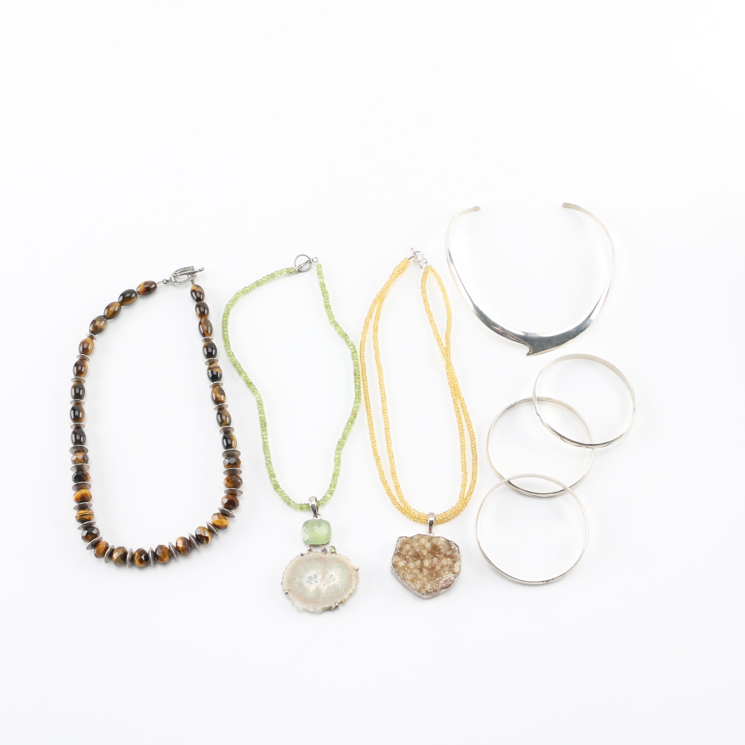 Selection of Sterling Silver and Stone Jewelry