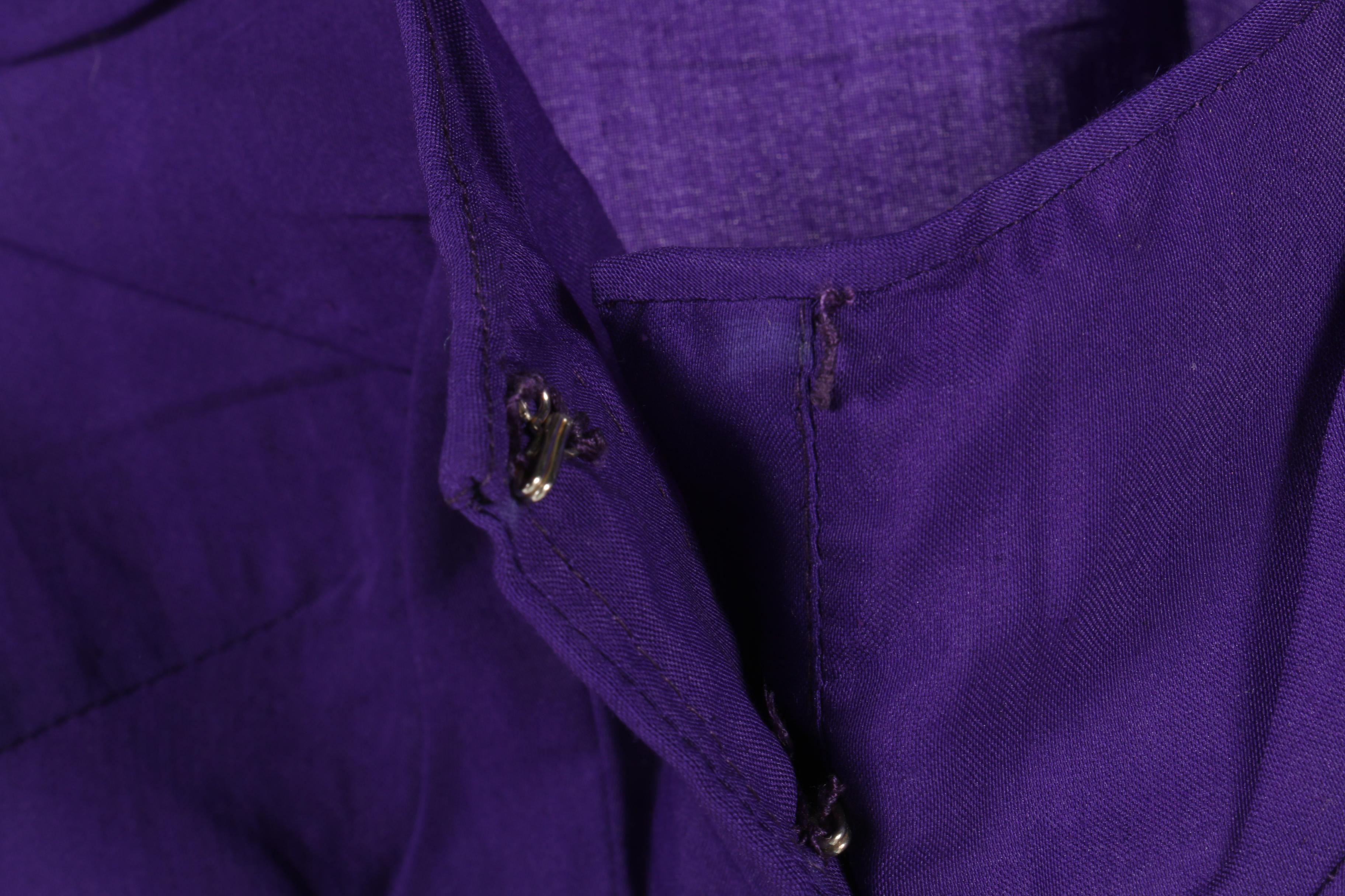 Assortment of Women's Chartreuse and Purple Saris