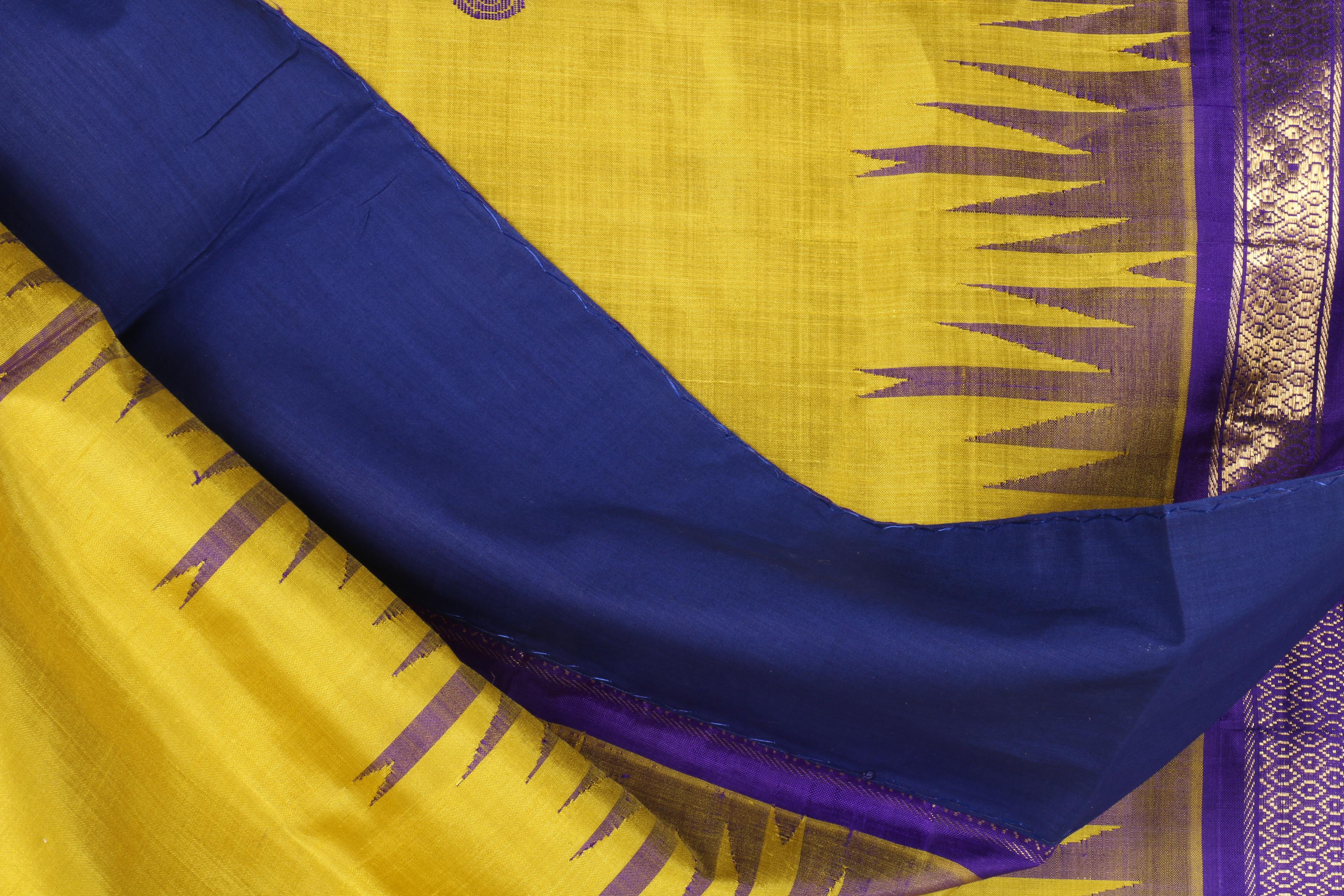 Assortment of Women's Chartreuse and Purple Saris