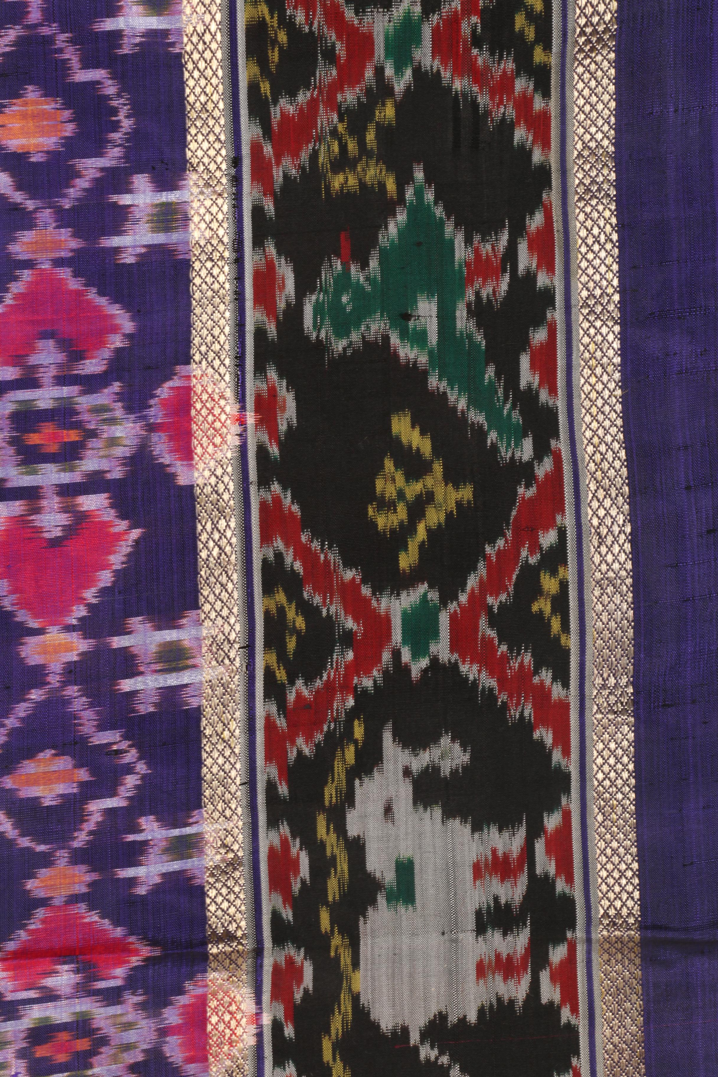 Assortment of Women's Chartreuse and Purple Saris