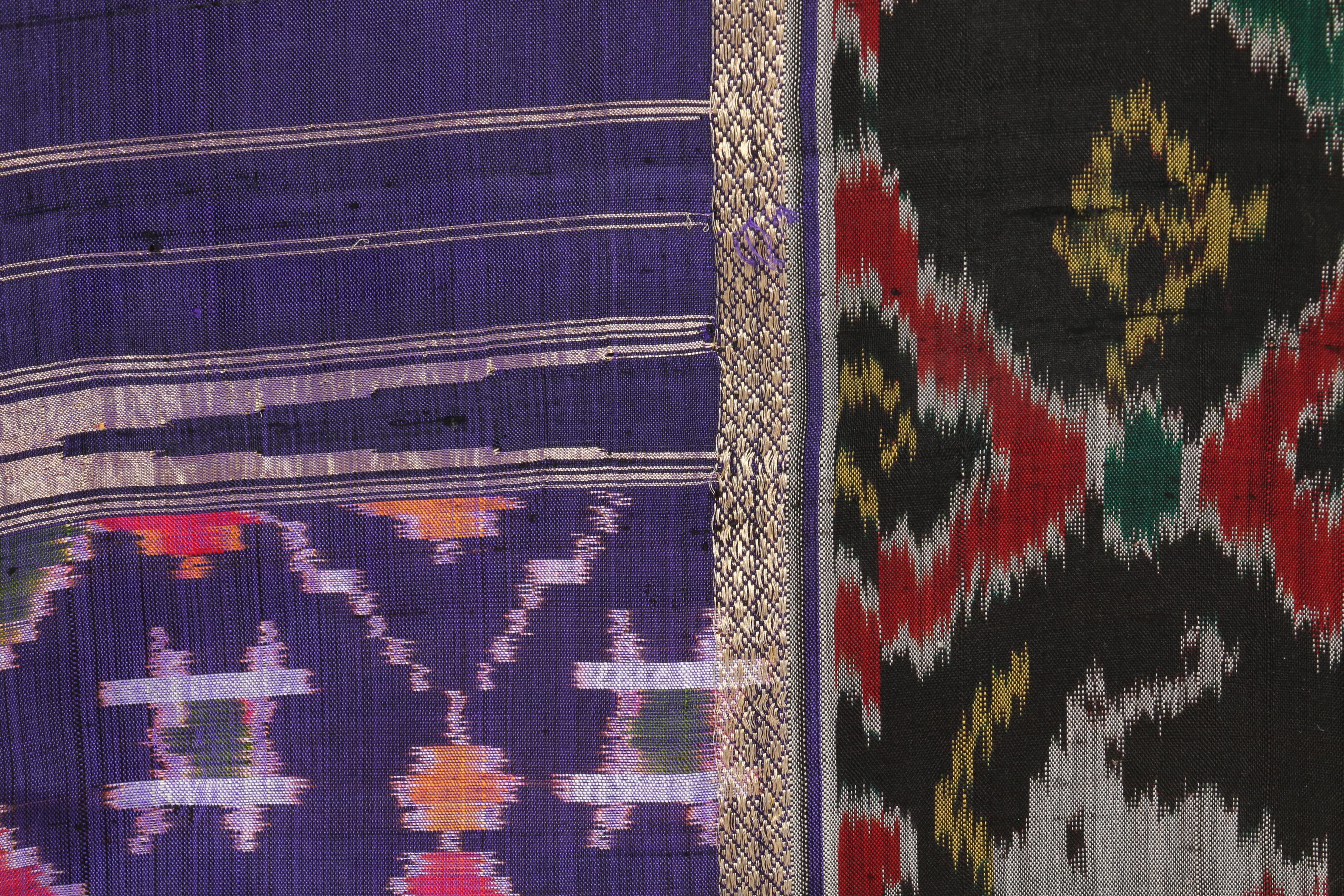 Assortment of Women's Chartreuse and Purple Saris