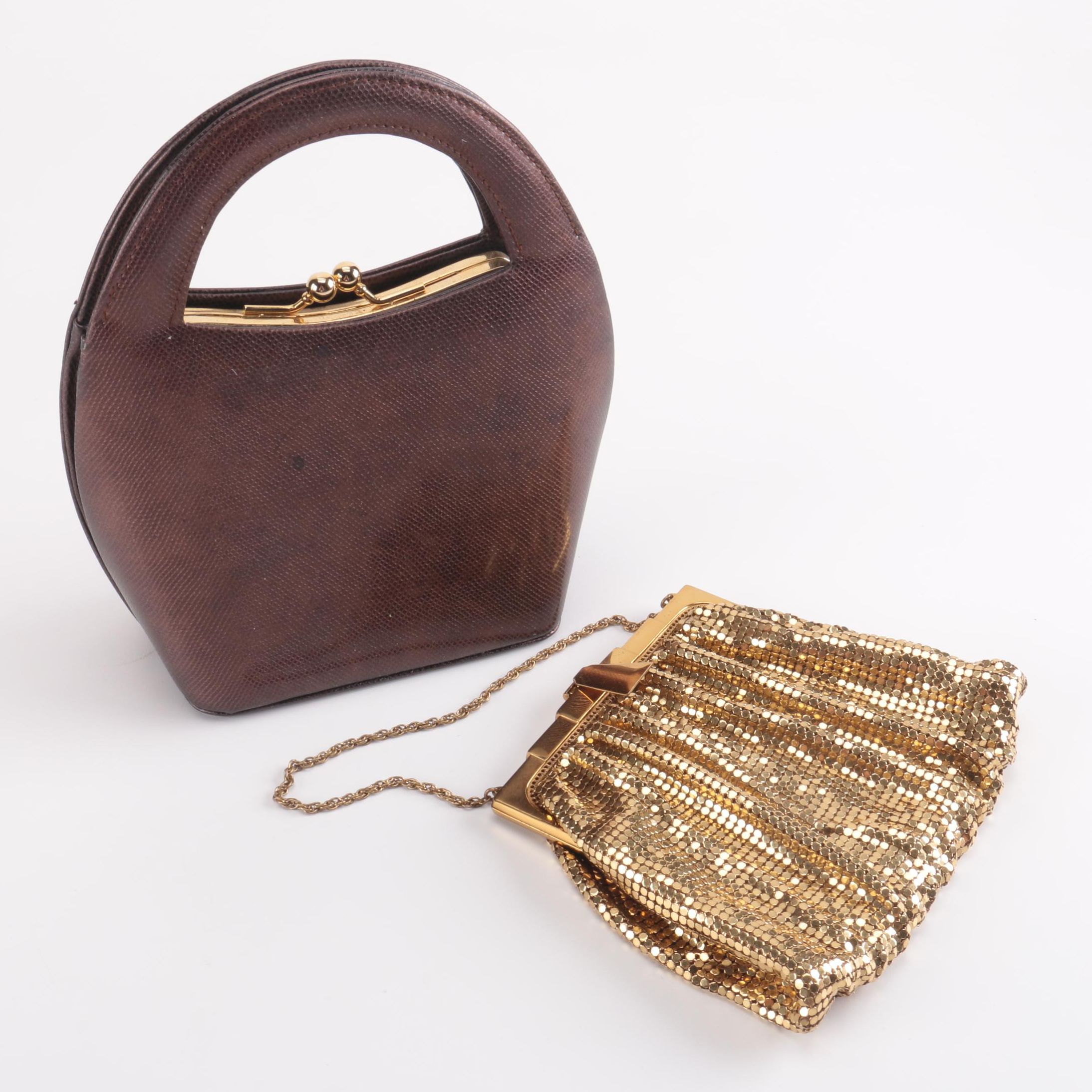 Vintage Evening Bags Including Whiting And Davis Gold Mesh