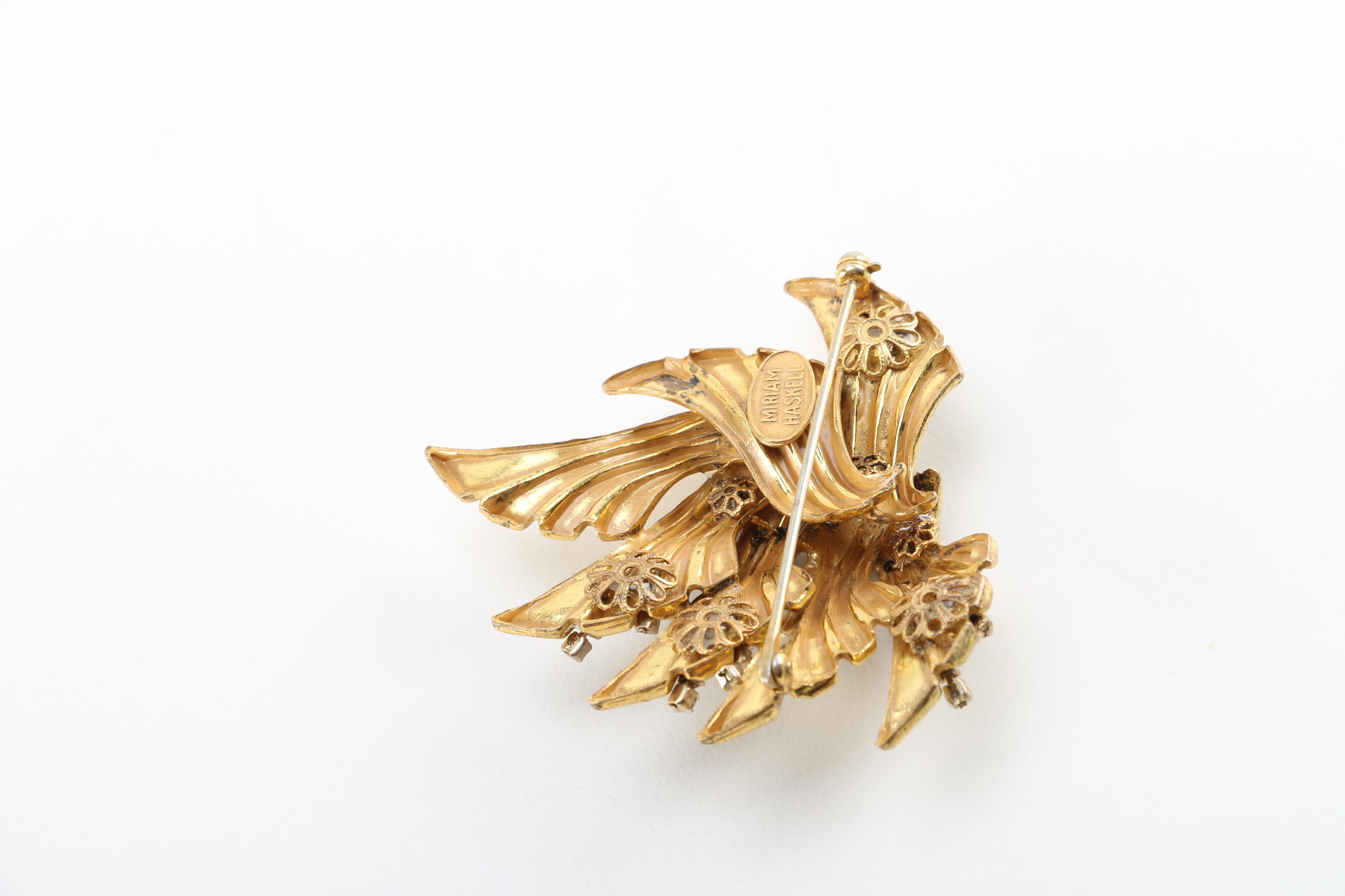 Bakelite Earrings and Brooches Including Miriam Haskell