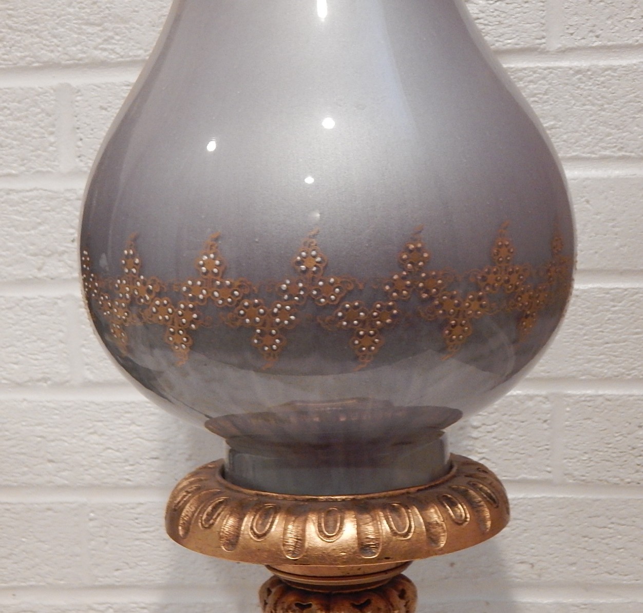Vintage Glass Table Lamp