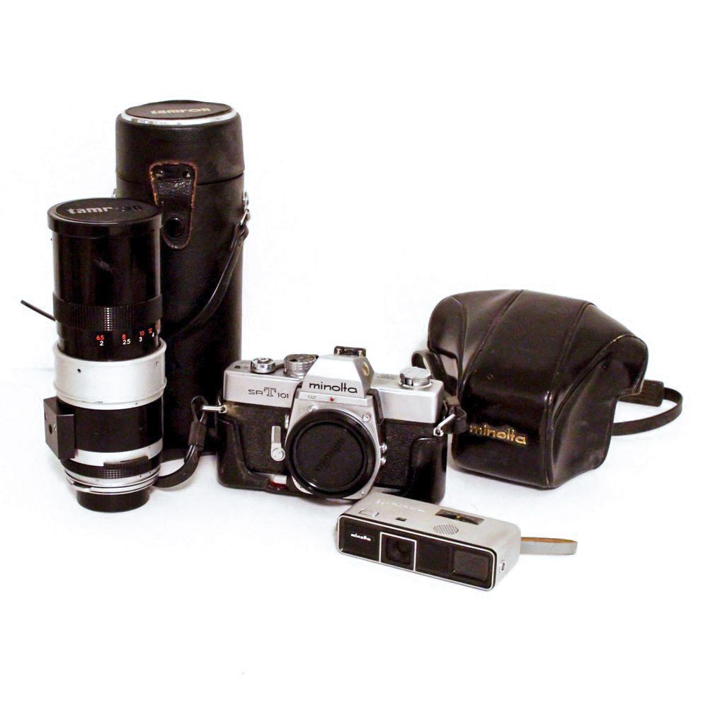 1960s Minolta SRT-101 Camera and Accessories