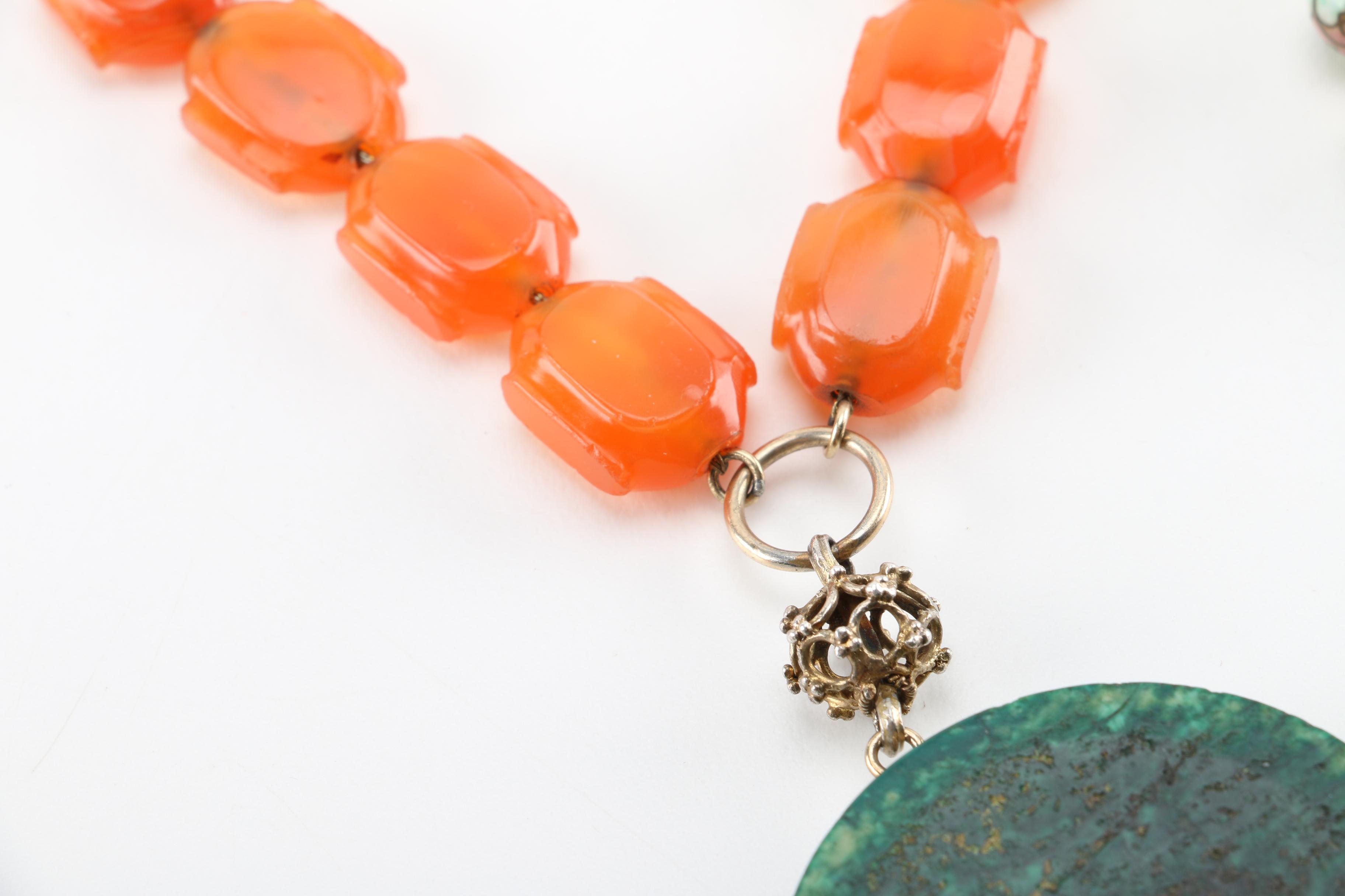 Assortment of Costume Stone Jewelry