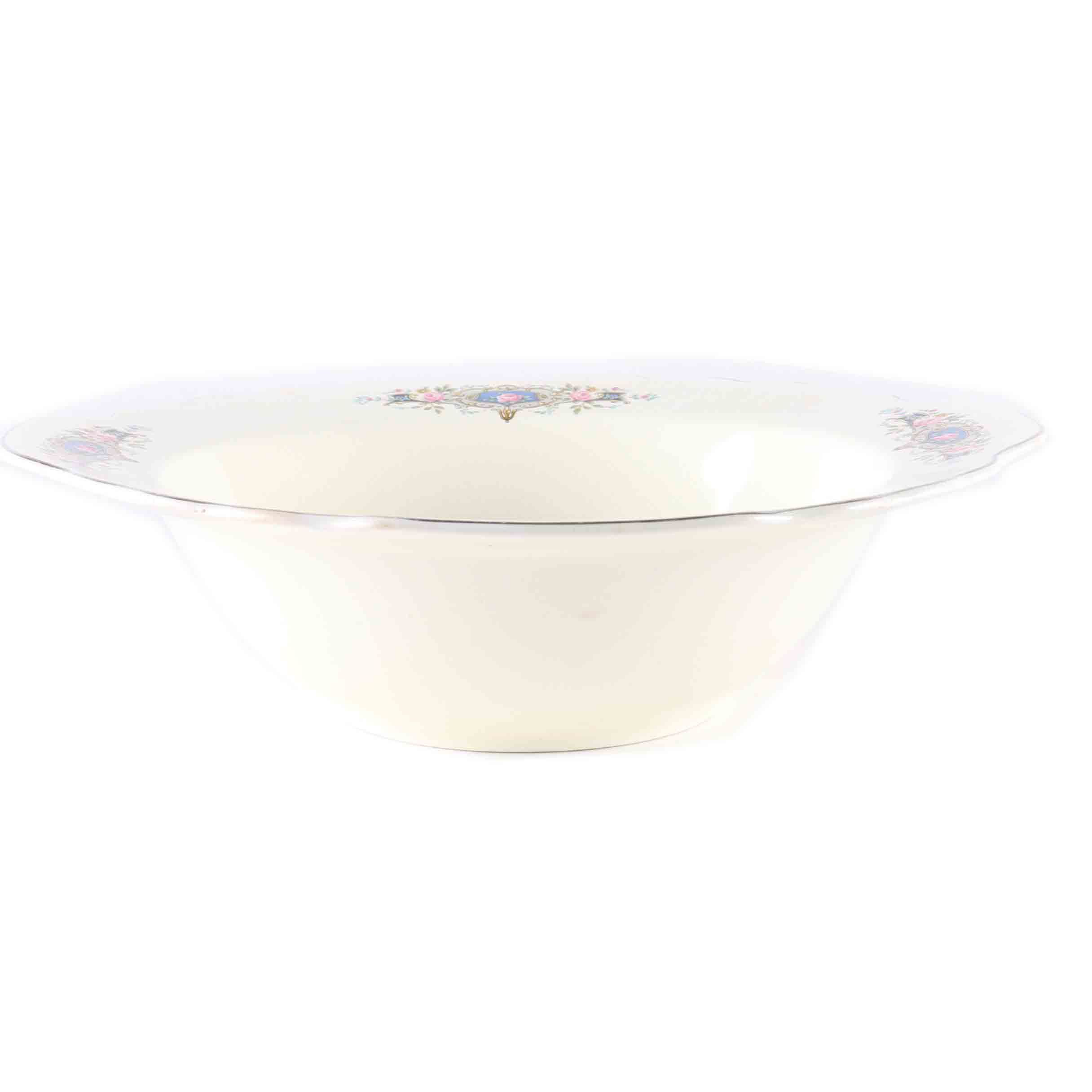 W. S. George Floral Stoneware Cereal Bowl