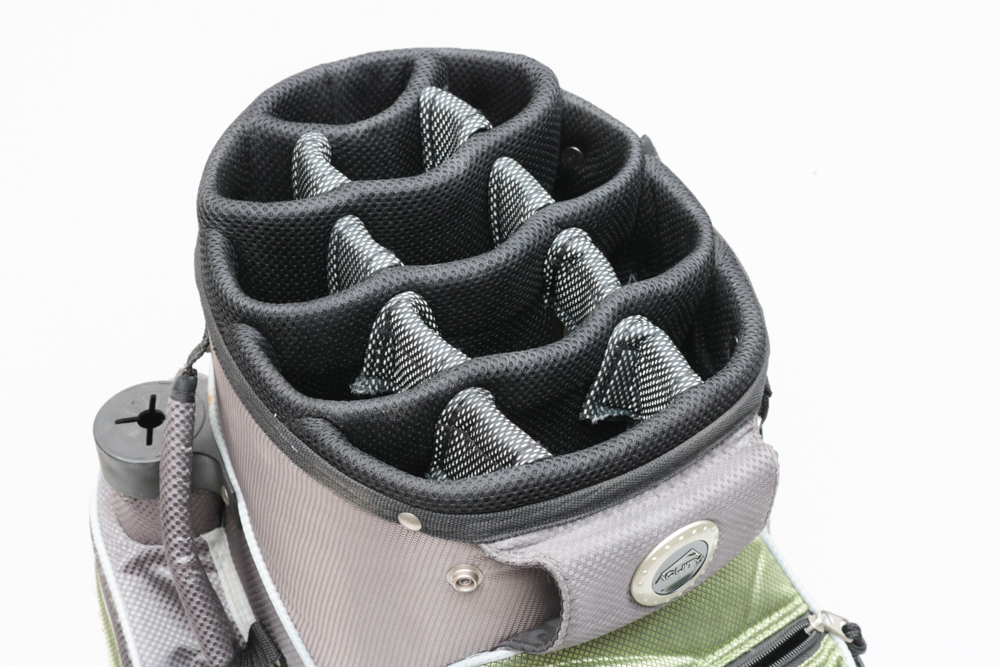 Acuity Two Wheel Golf Push Pull Cart with Golf Equipment