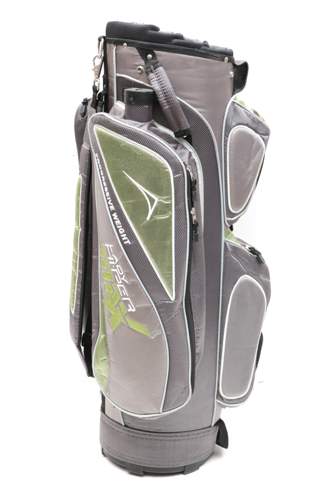 Acuity Two Wheel Golf Push Pull Cart with Golf Equipment