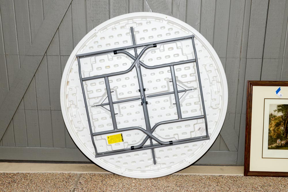 Three 58" Round Indoor/Outdoor Banquet Tables