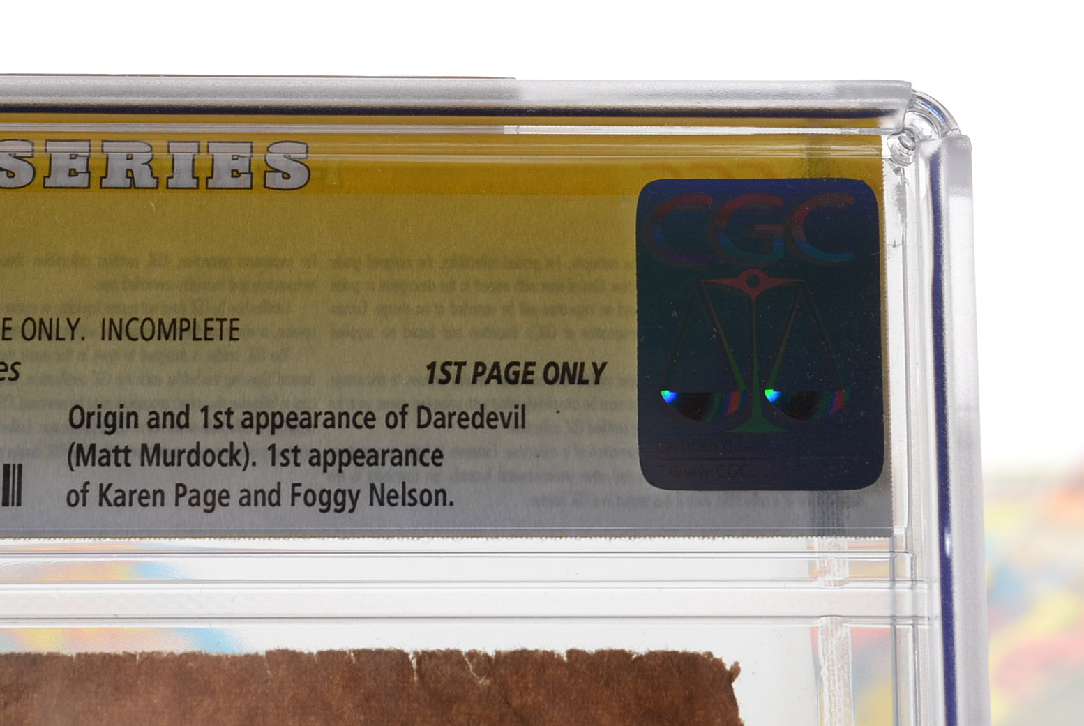 Collection of Marvel Comics "Daredevil" Including an Authenticated Stan Lee Sealed Single Page