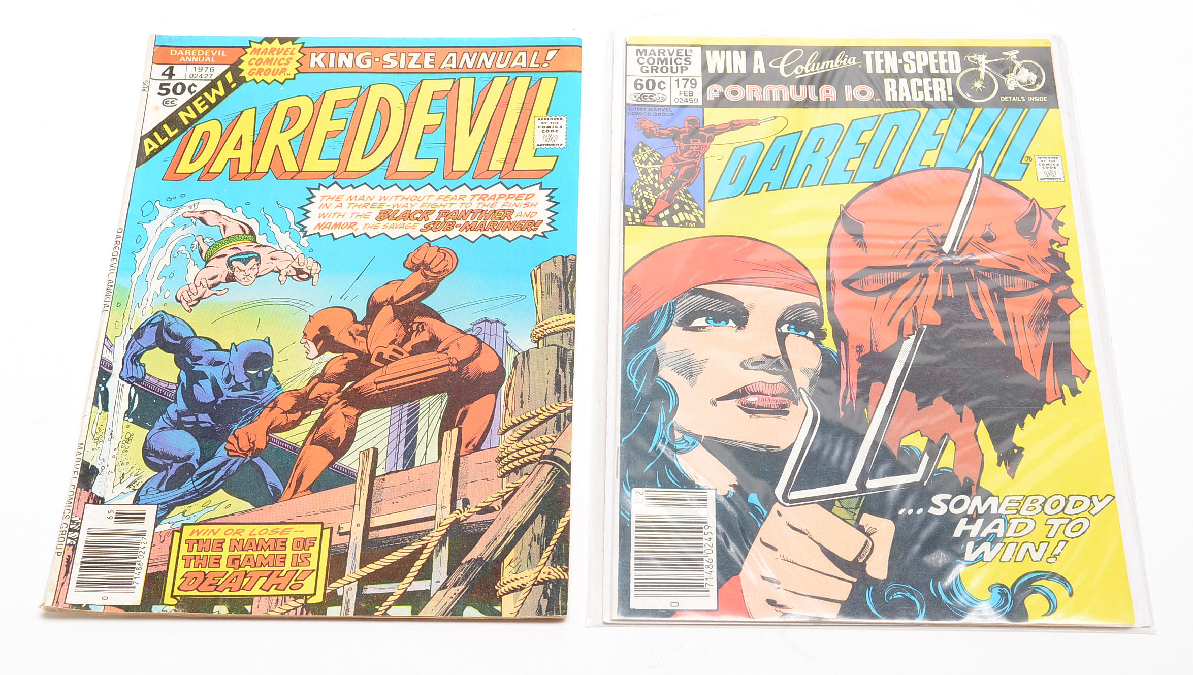 Collection of Marvel Comics "Daredevil" Including an Authenticated Stan Lee Sealed Single Page