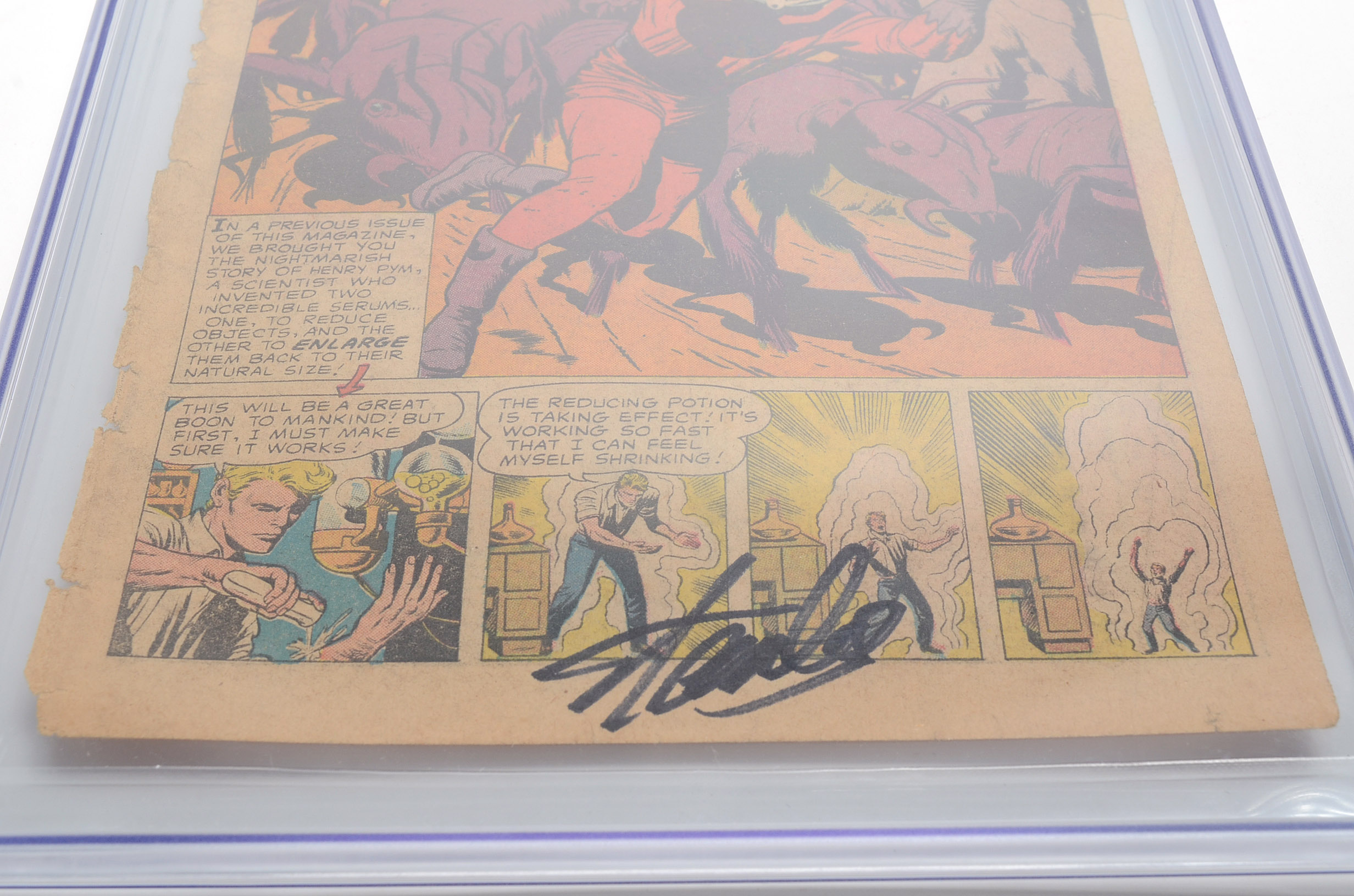 Stan Lee Signed Sealed "Tales to Astonish" #35 First Page